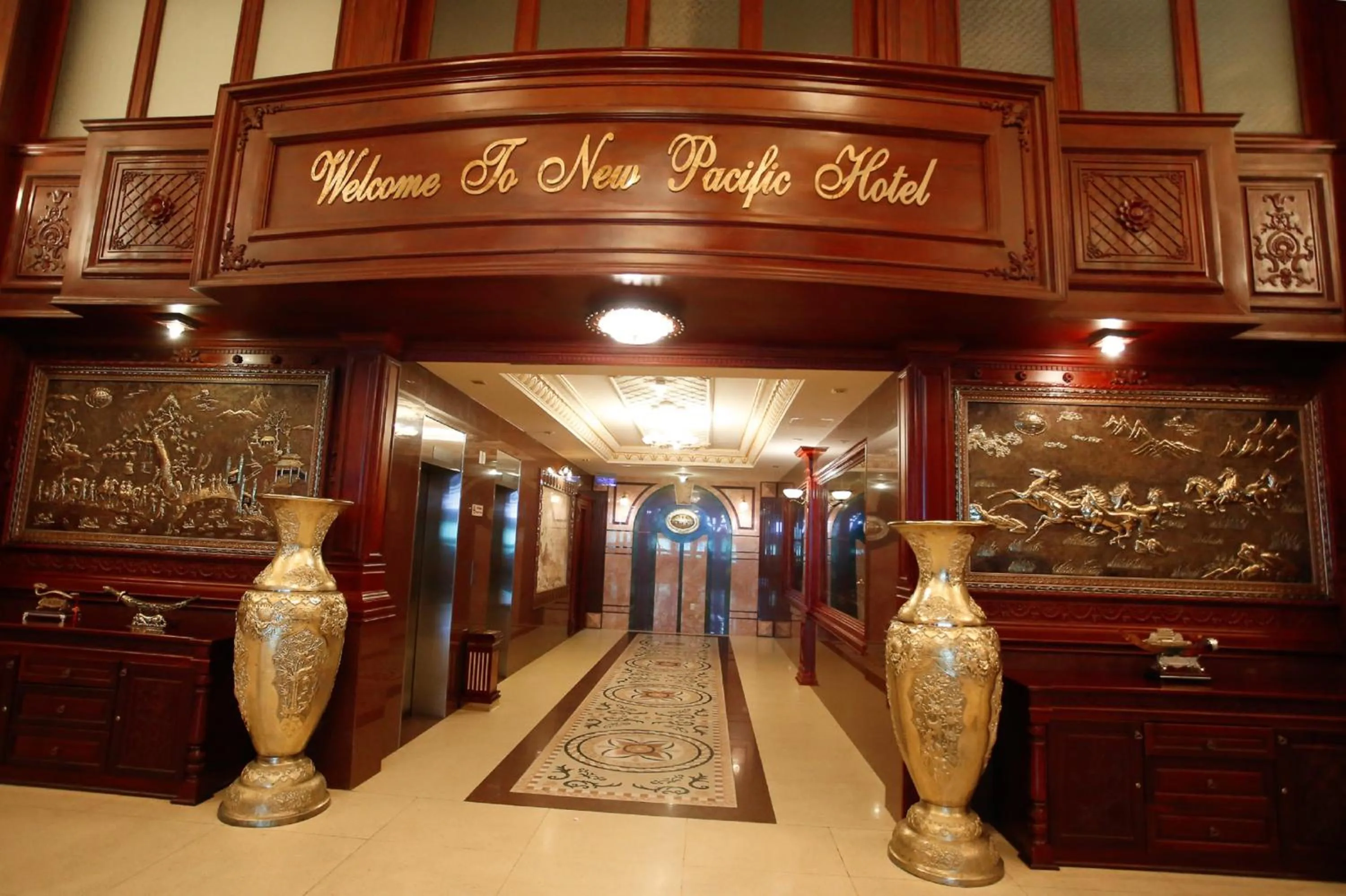 Lobby or reception in New Pacific Hotel