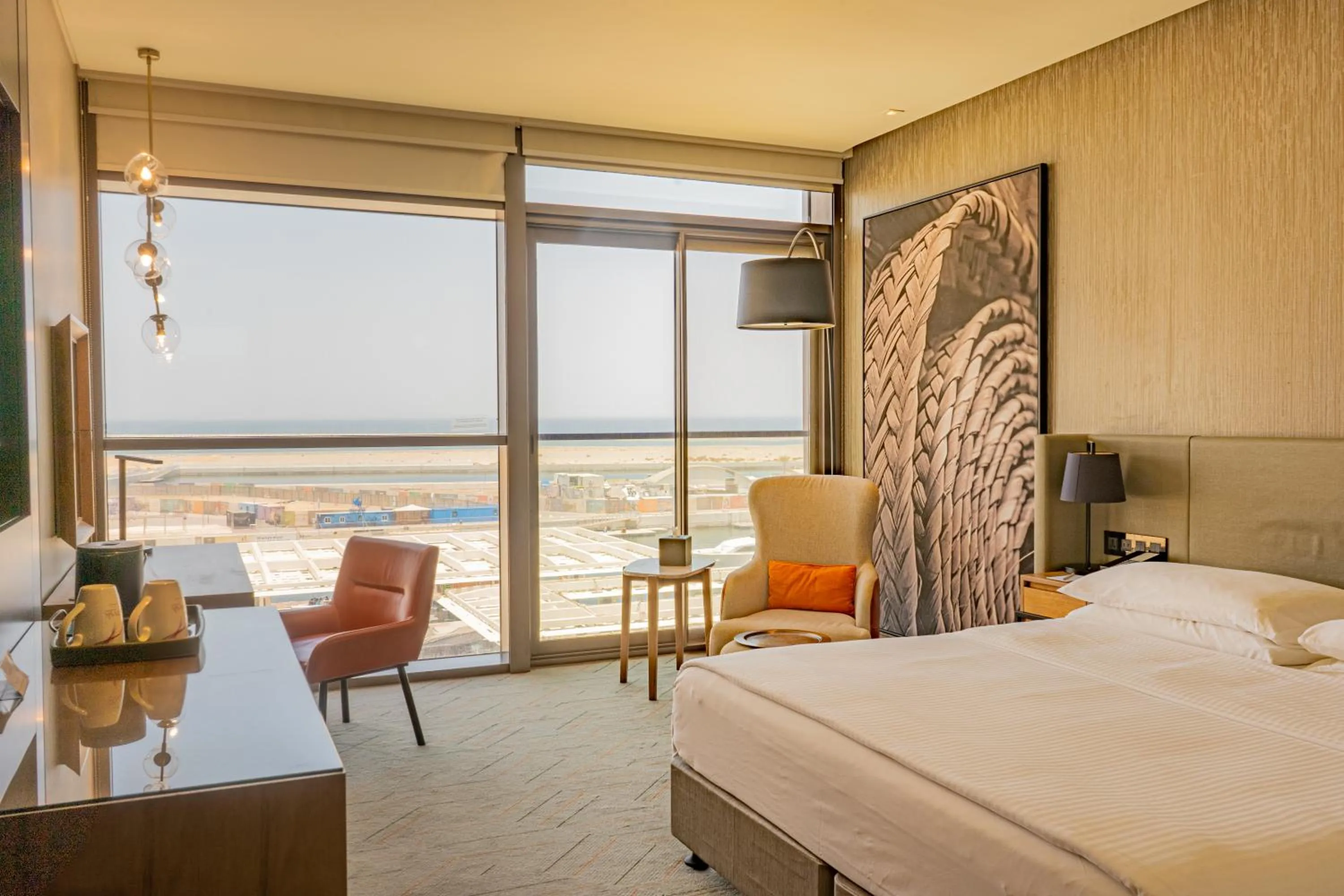 Bed in Mysk Al Mouj Hotel