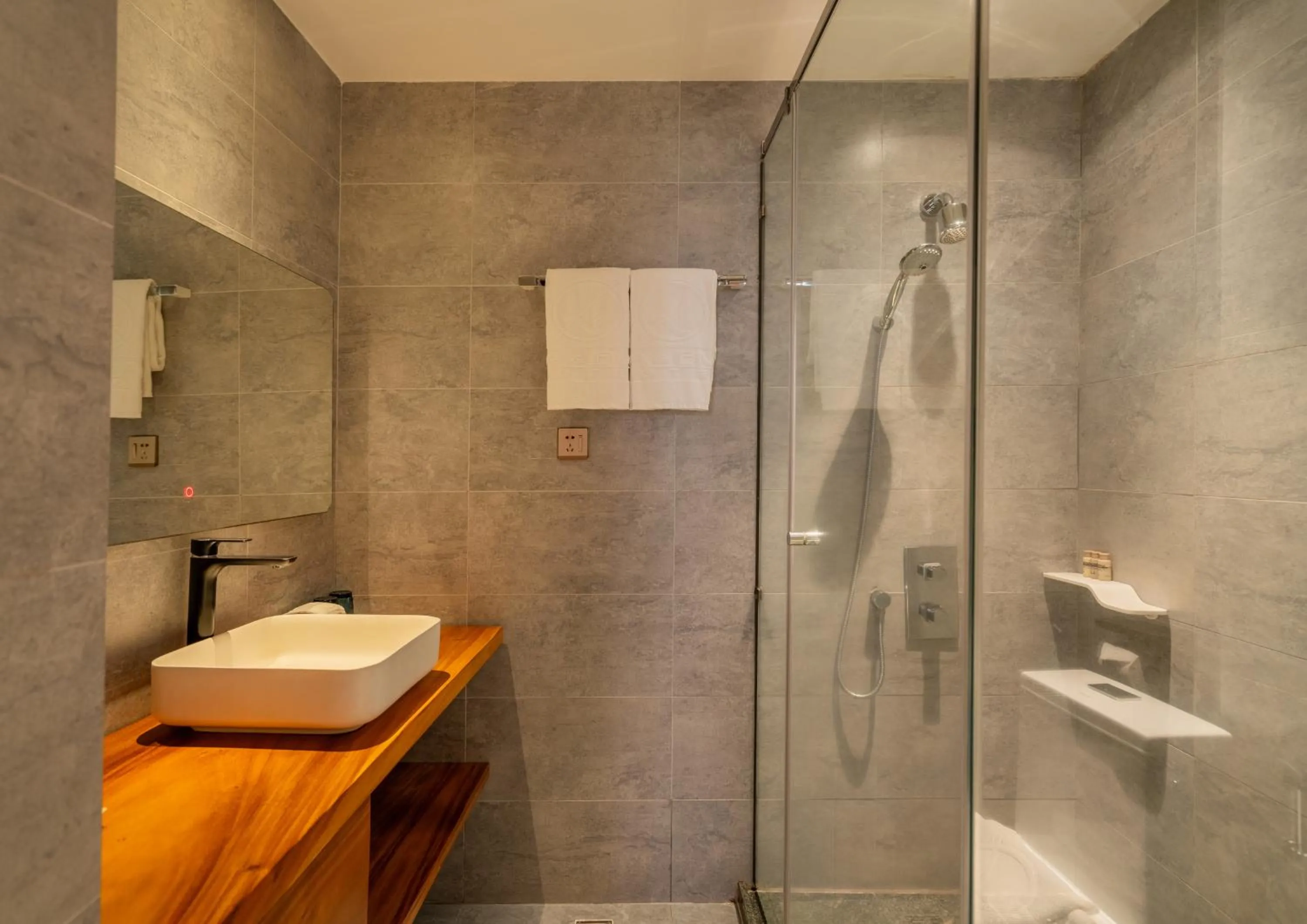 Shower in A&EM Art Hotel