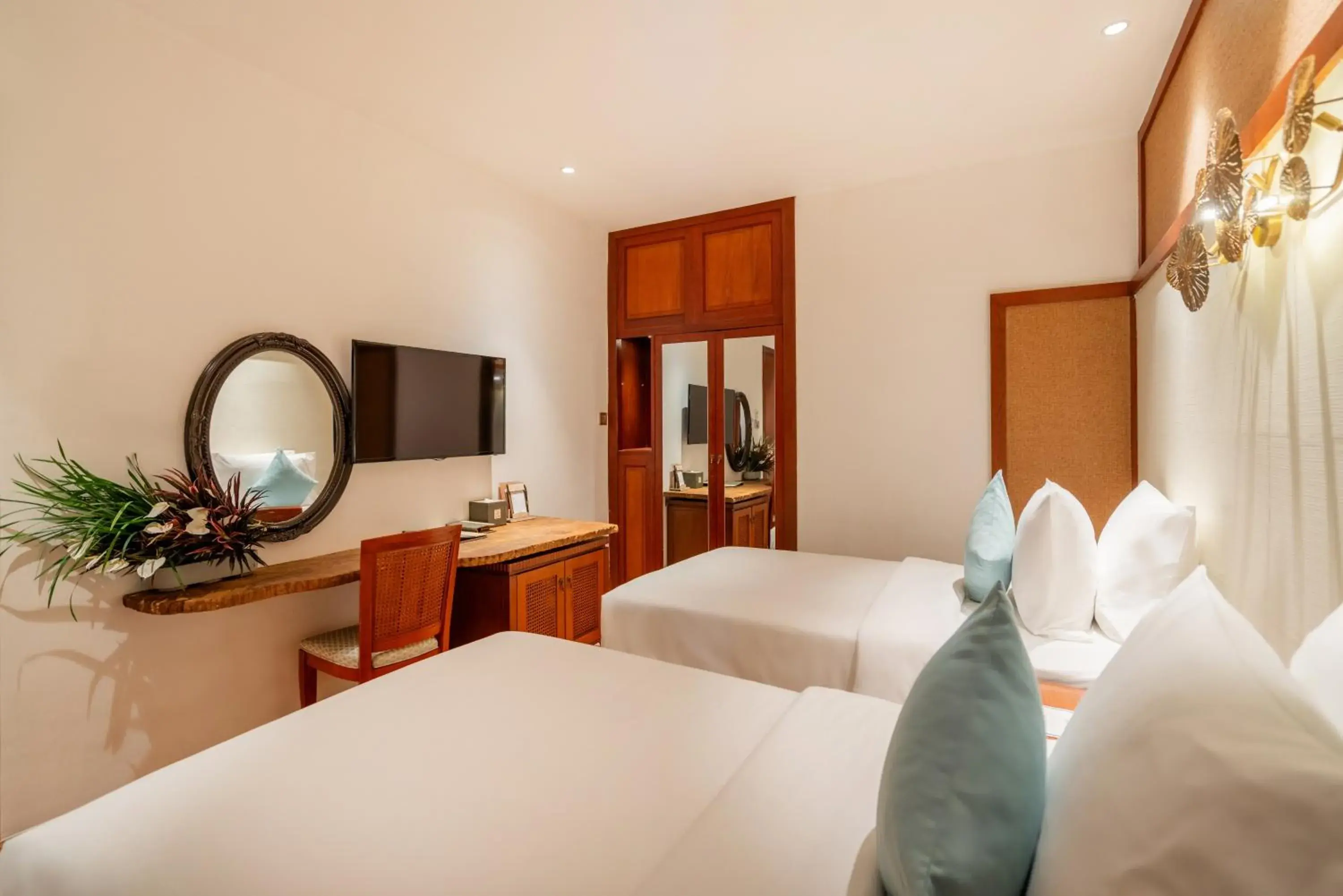 Bed in A&EM Art Hotel Bed in A&EM Art Hotel