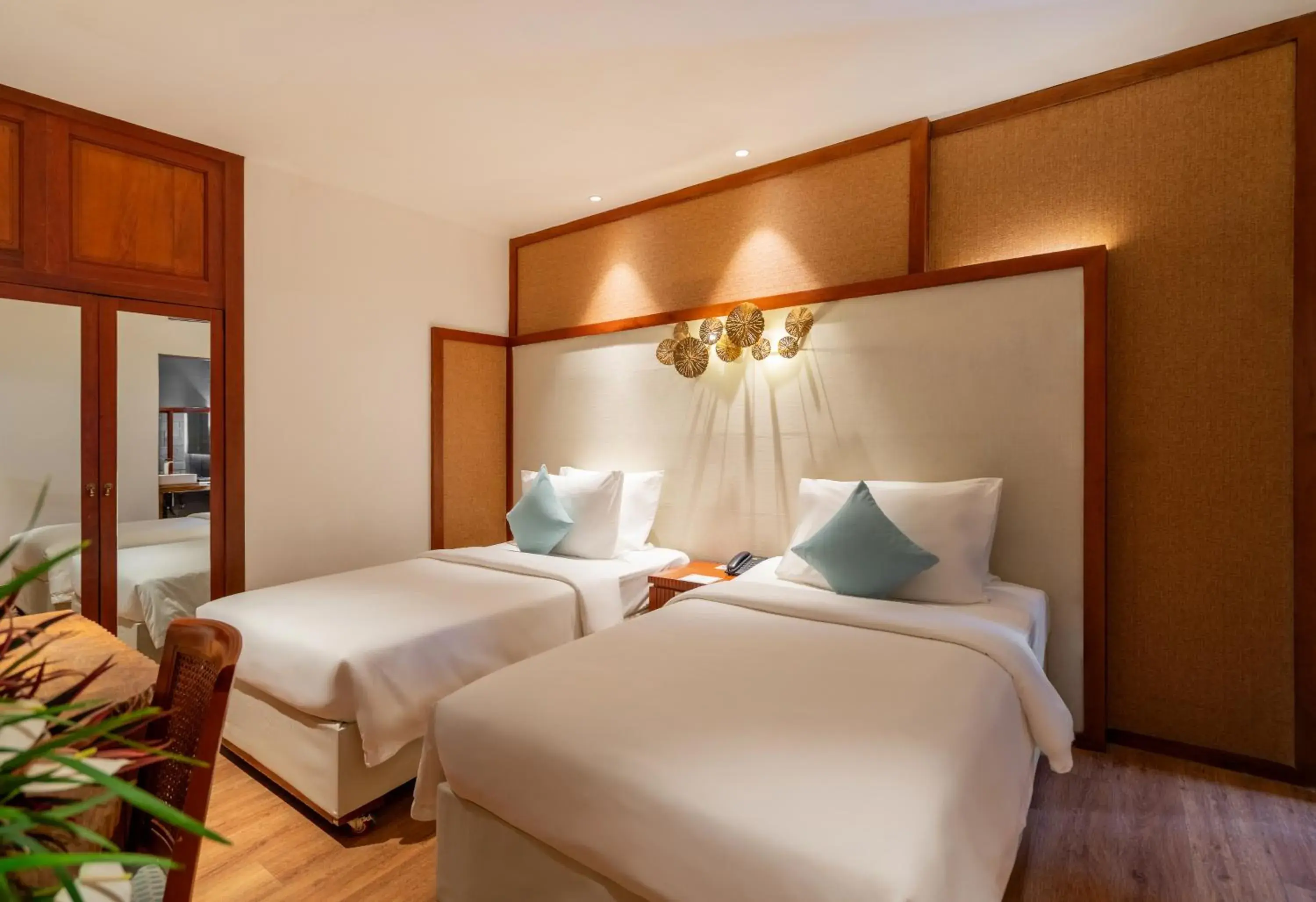 Bed in A&EM Art Hotel Bed in A&EM Art Hotel