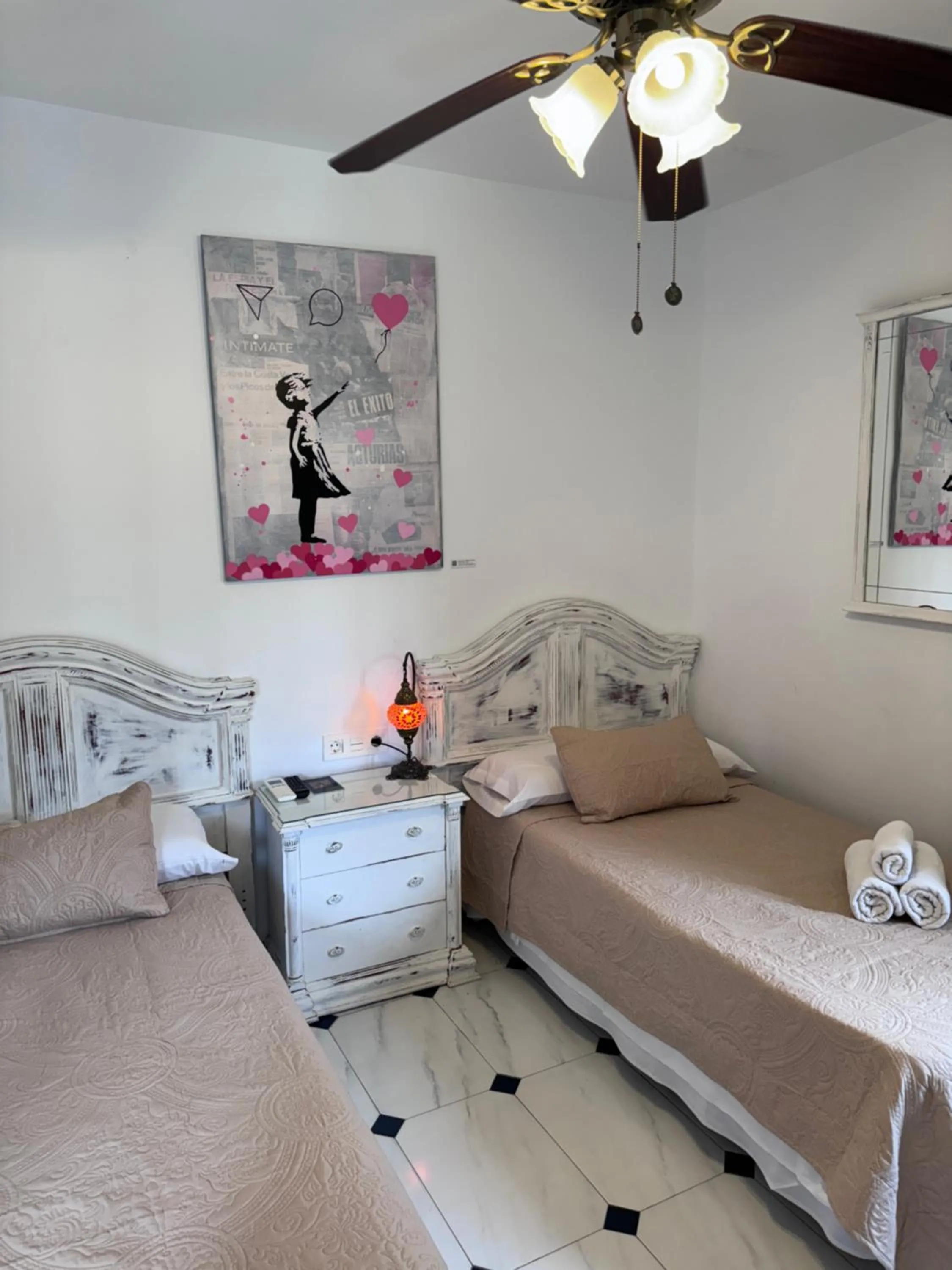 Bed in Hotelito Suecia