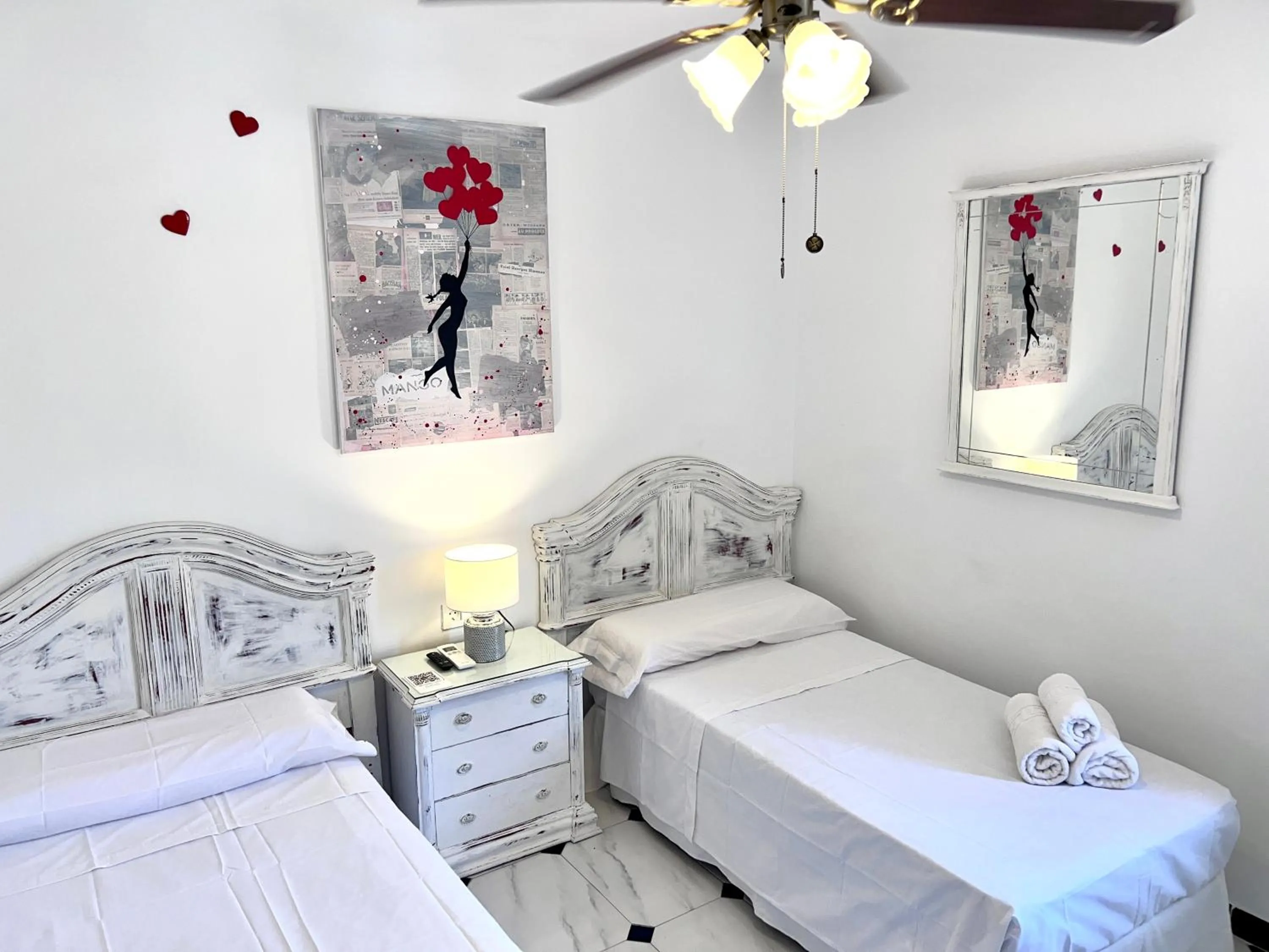 Bed in Hotelito Suecia