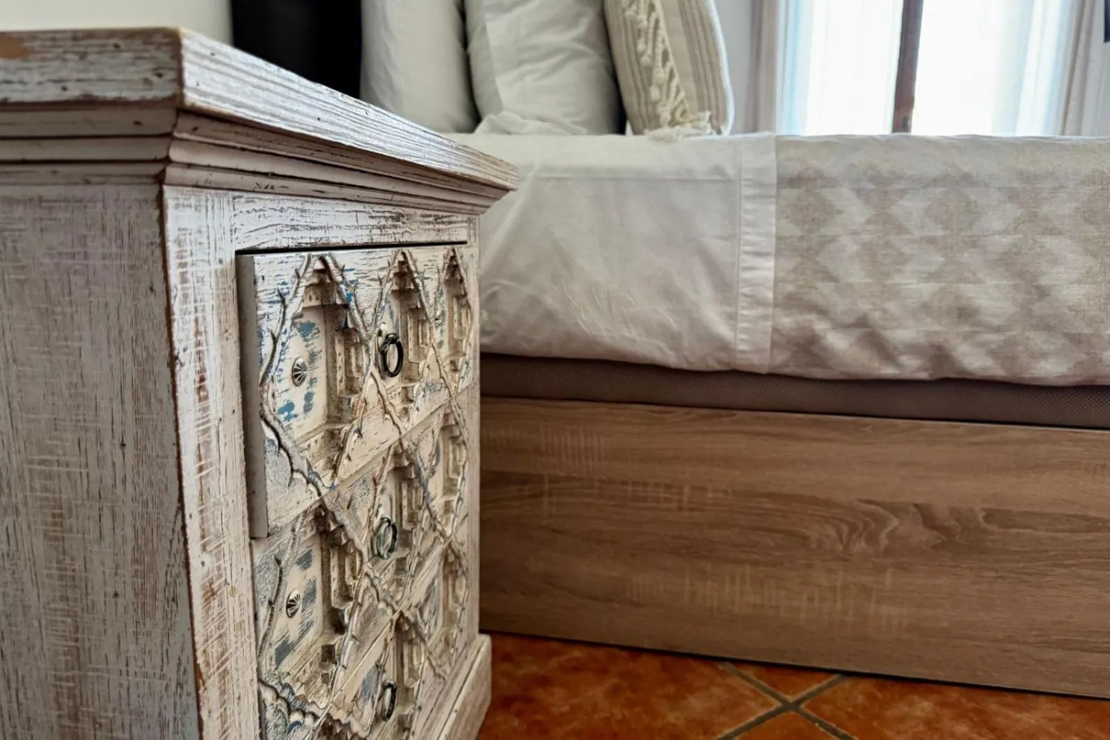 Bed in Hotel Casa Bougainvillea