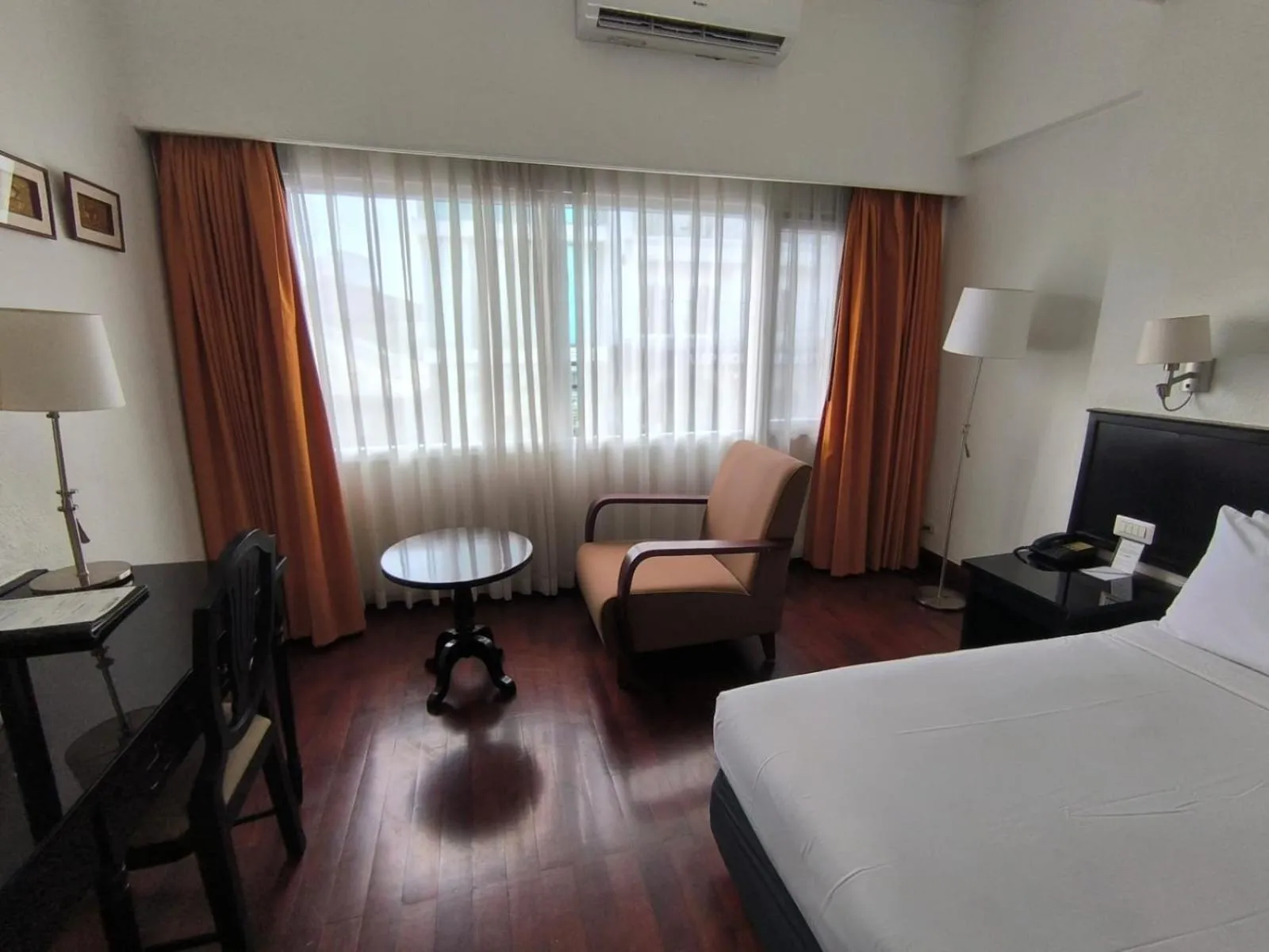 View (from property/room), Bed in Le Charme Vientiane Hotel