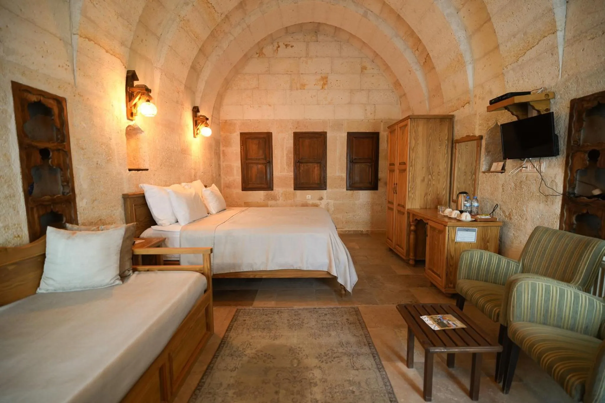 Bed in Urgup Konak Hotel