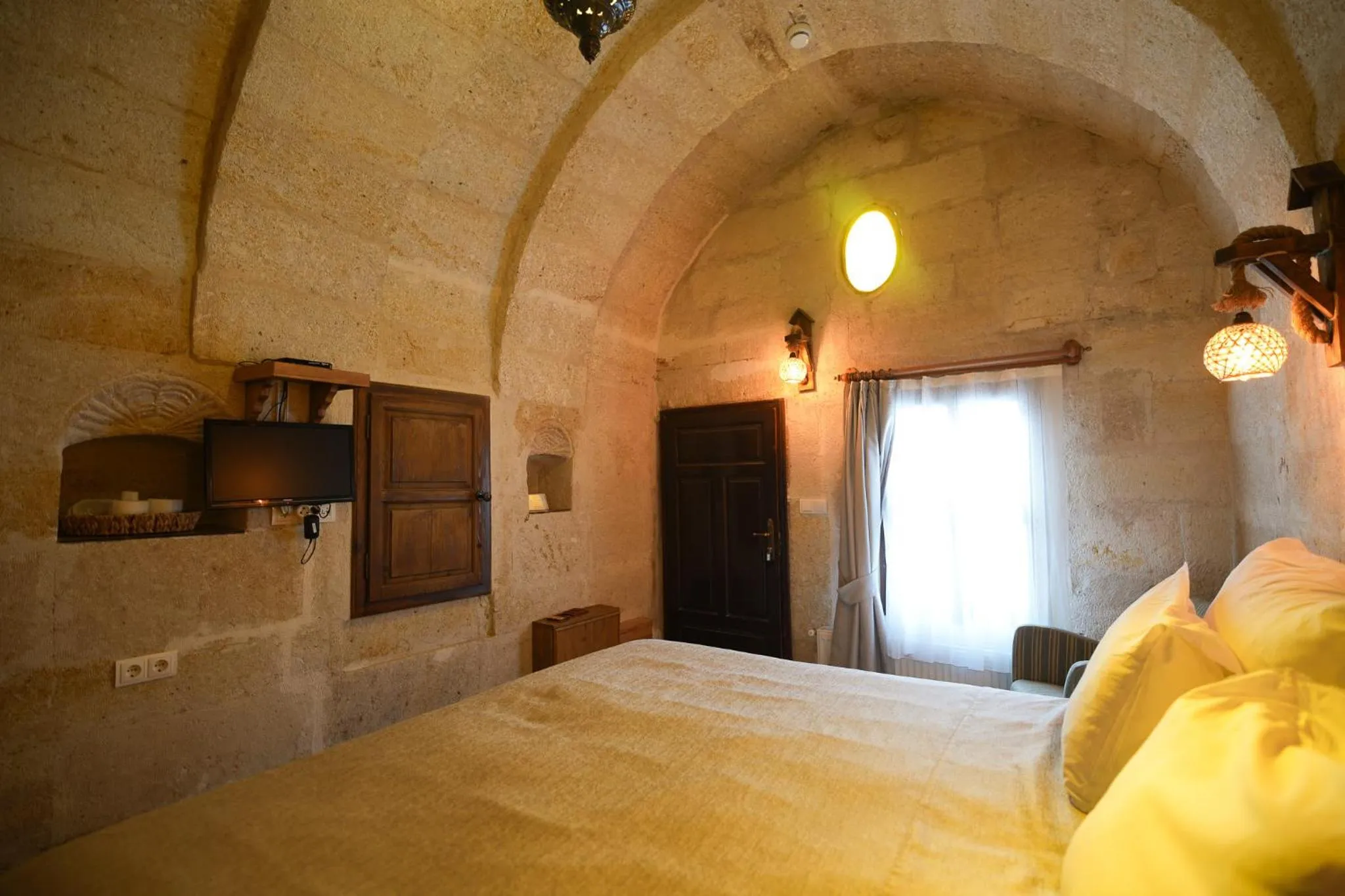 Bed in Urgup Konak Hotel