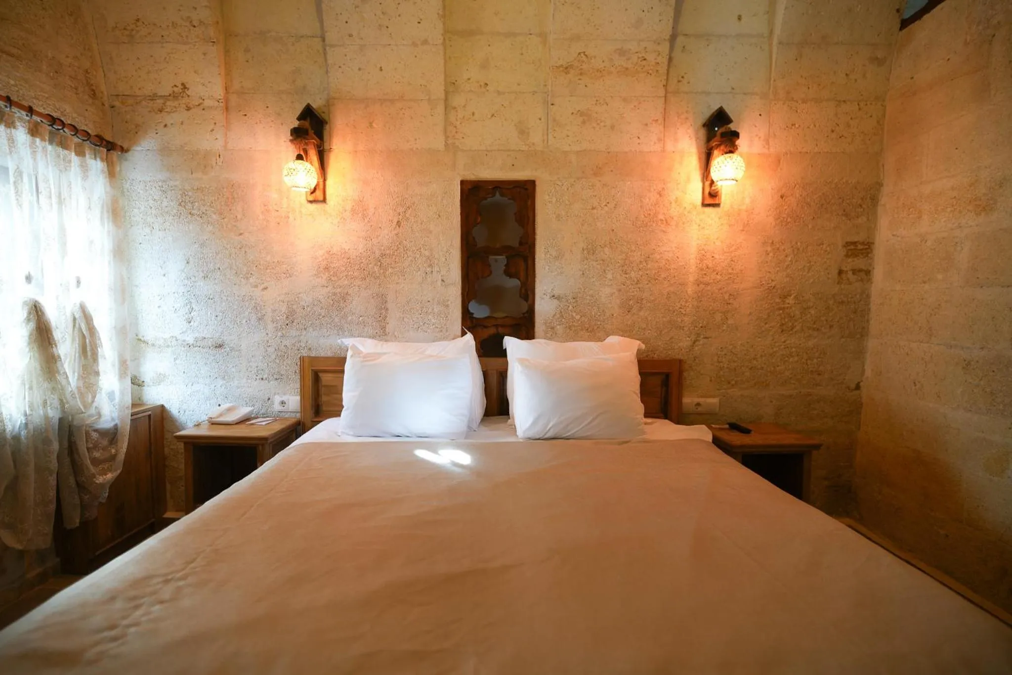 Bed in Urgup Konak Hotel