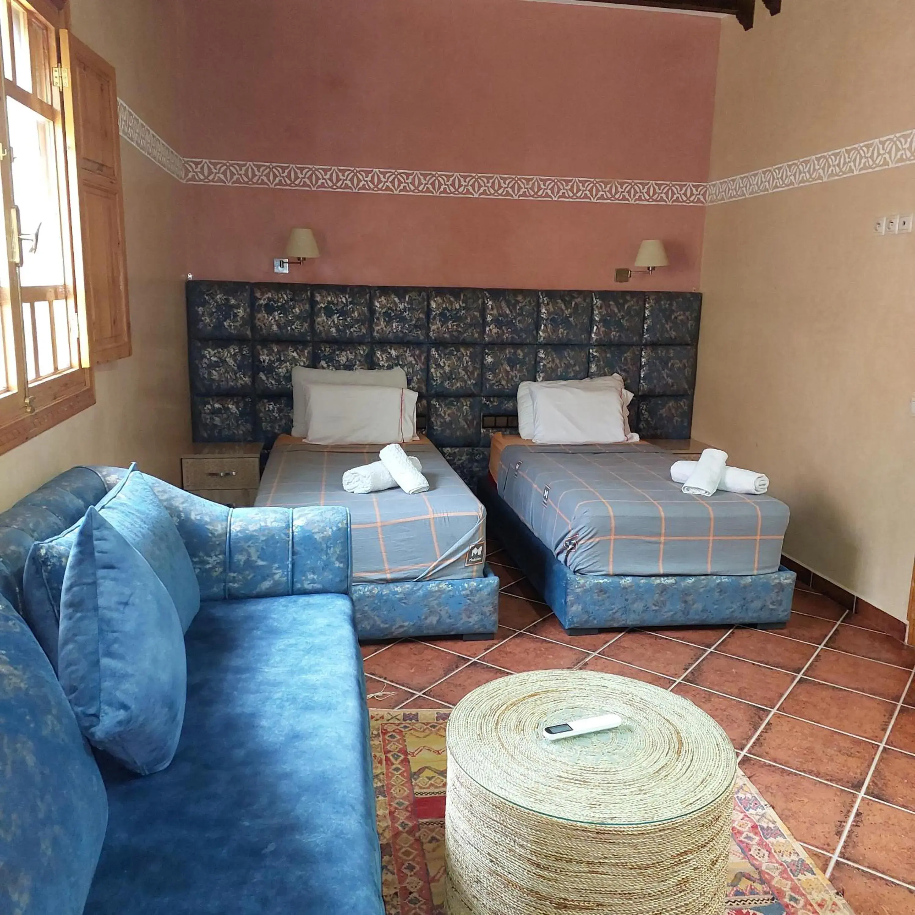 Twin Room with Garden View in Chez Mamouchthka Twin Room with Garden View in Chez Mamouchthka