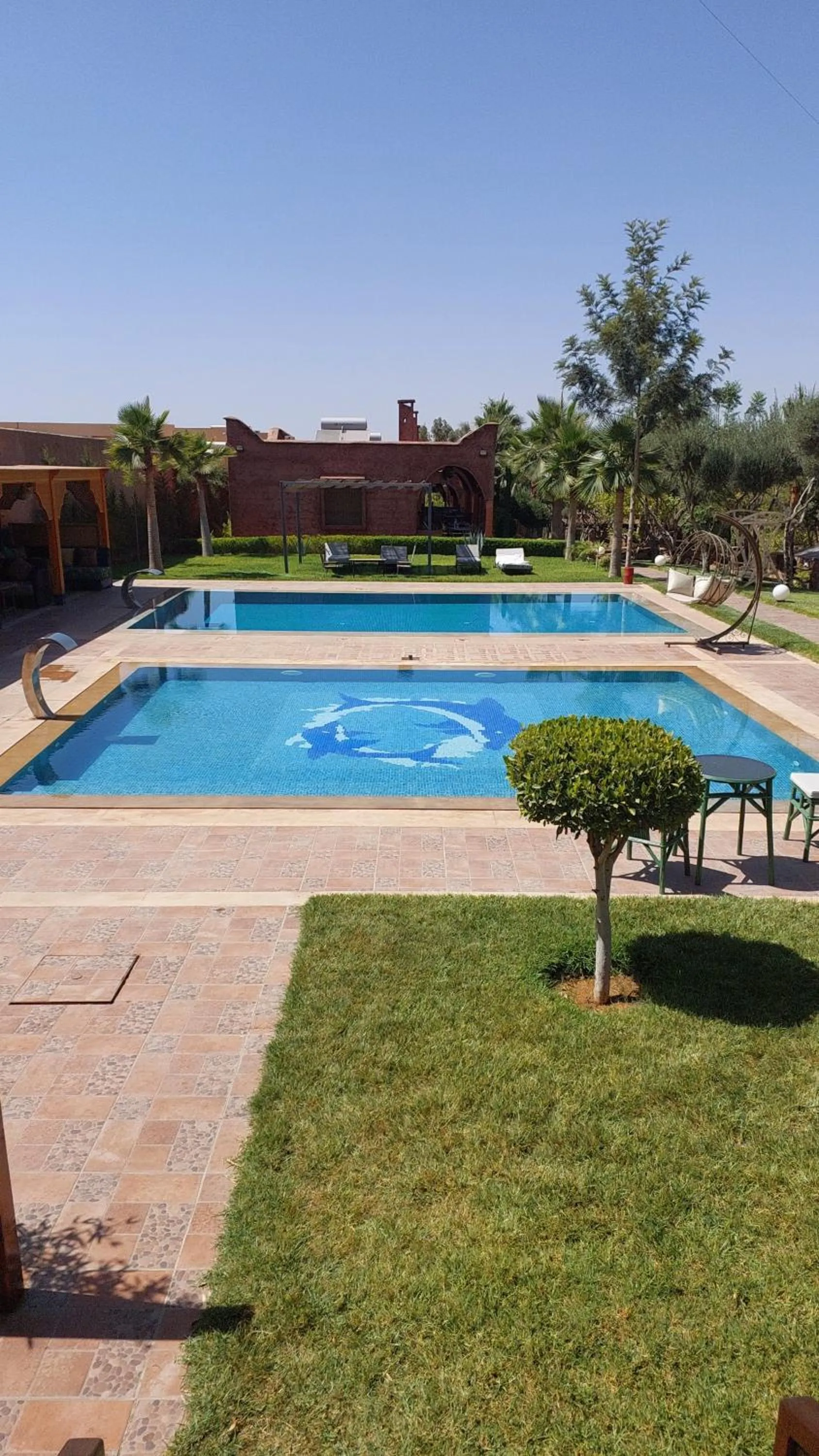 Swimming pool in Chez Mamouchthka