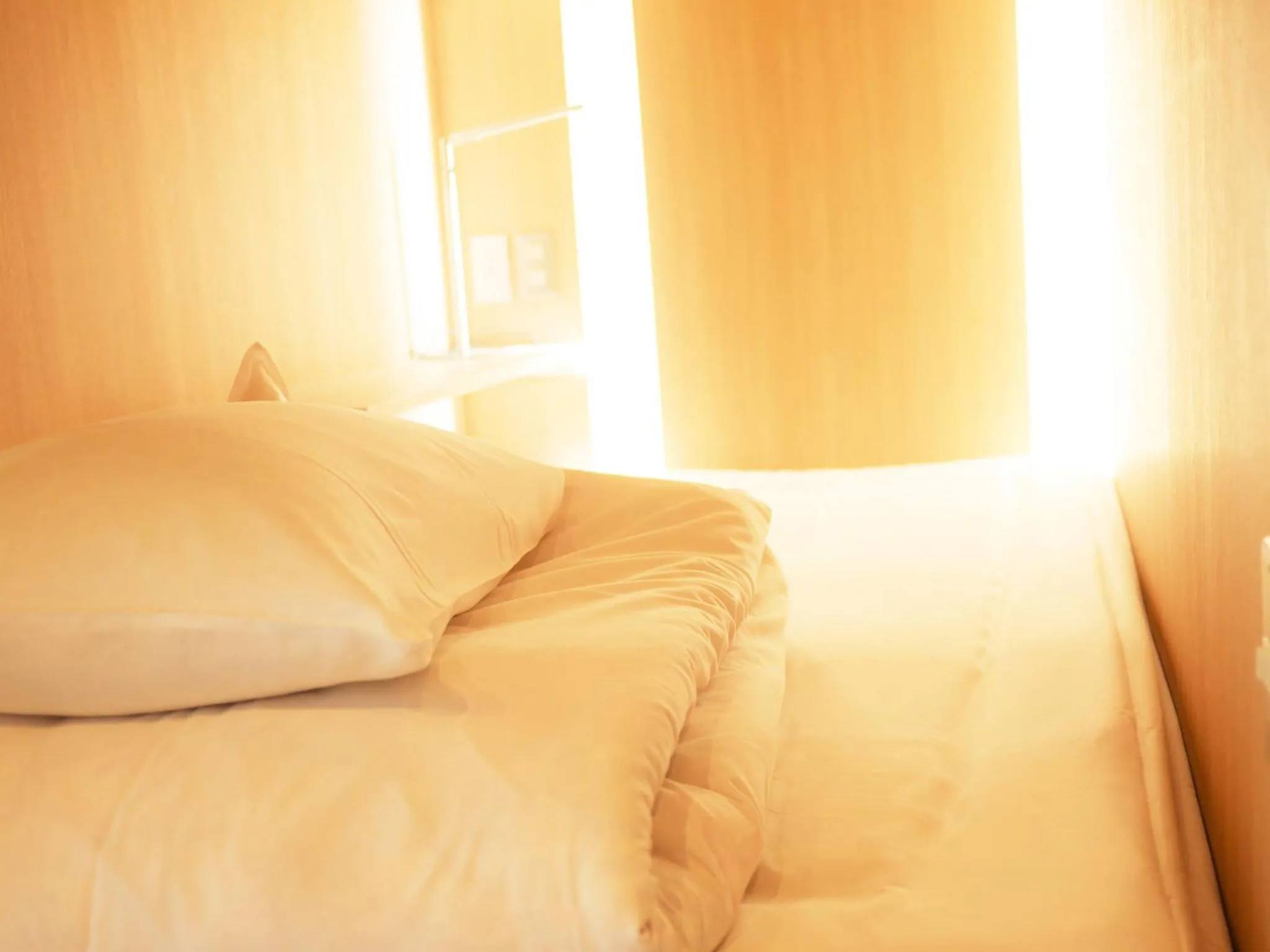 Bed in Hiroshima Peace Hotel