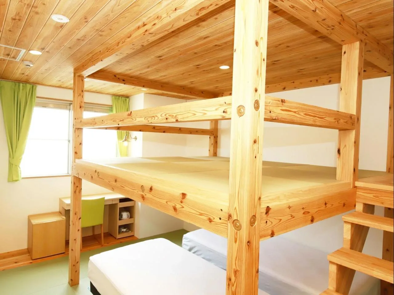 Living room, Bunk Bed in Hiroshima Peace Hotel