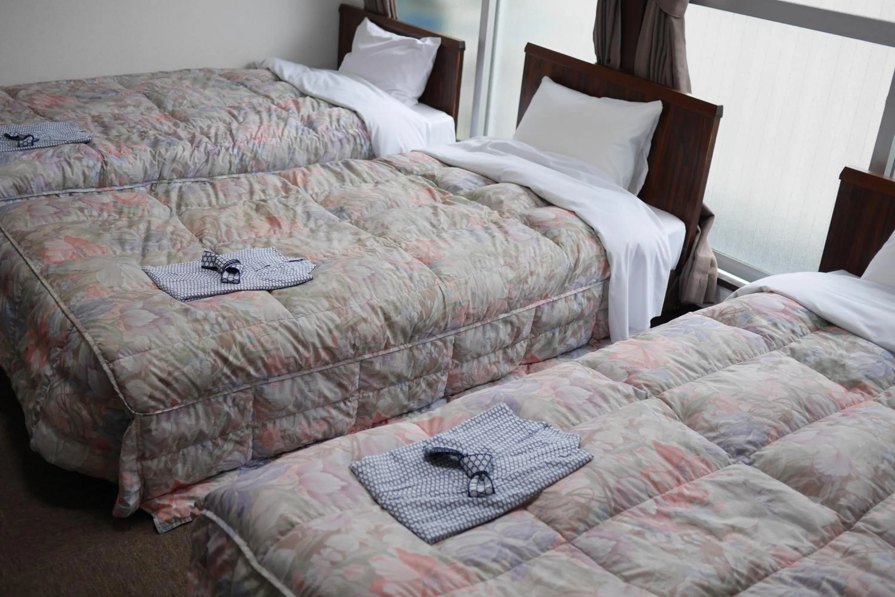 Bed in Hiroshima Peace Hotel