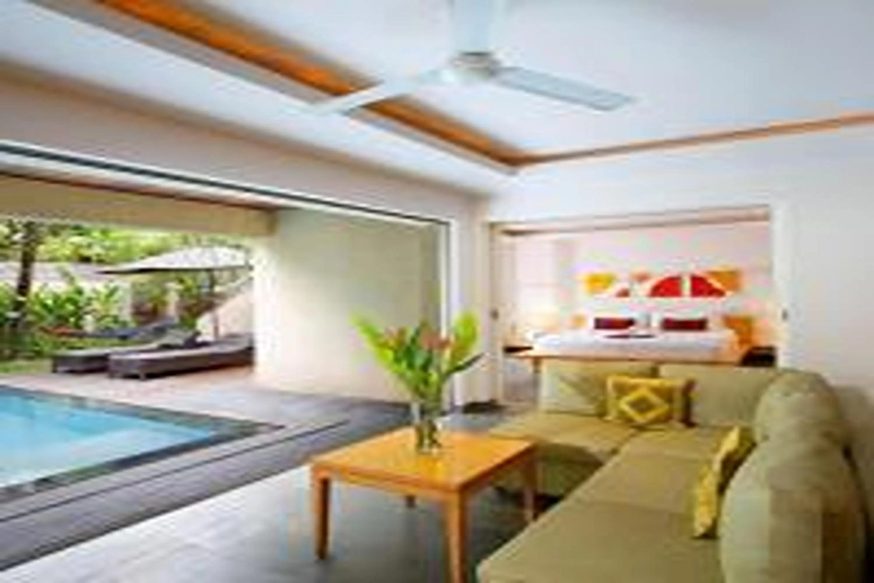 Living room, Bed in Bali Island Villas and Spa Seminyak