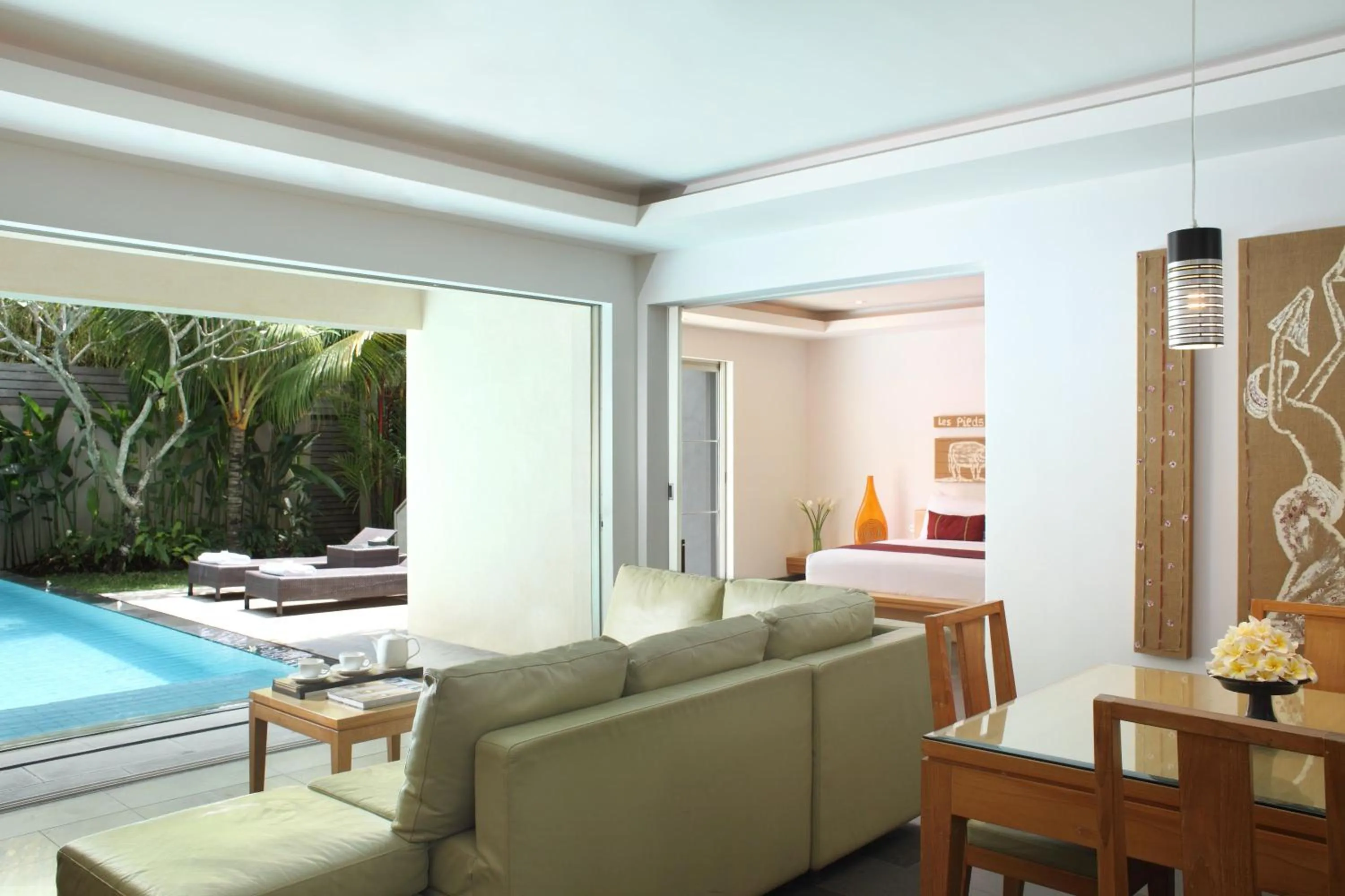 Living room in Bali Island Villas and Spa Seminyak