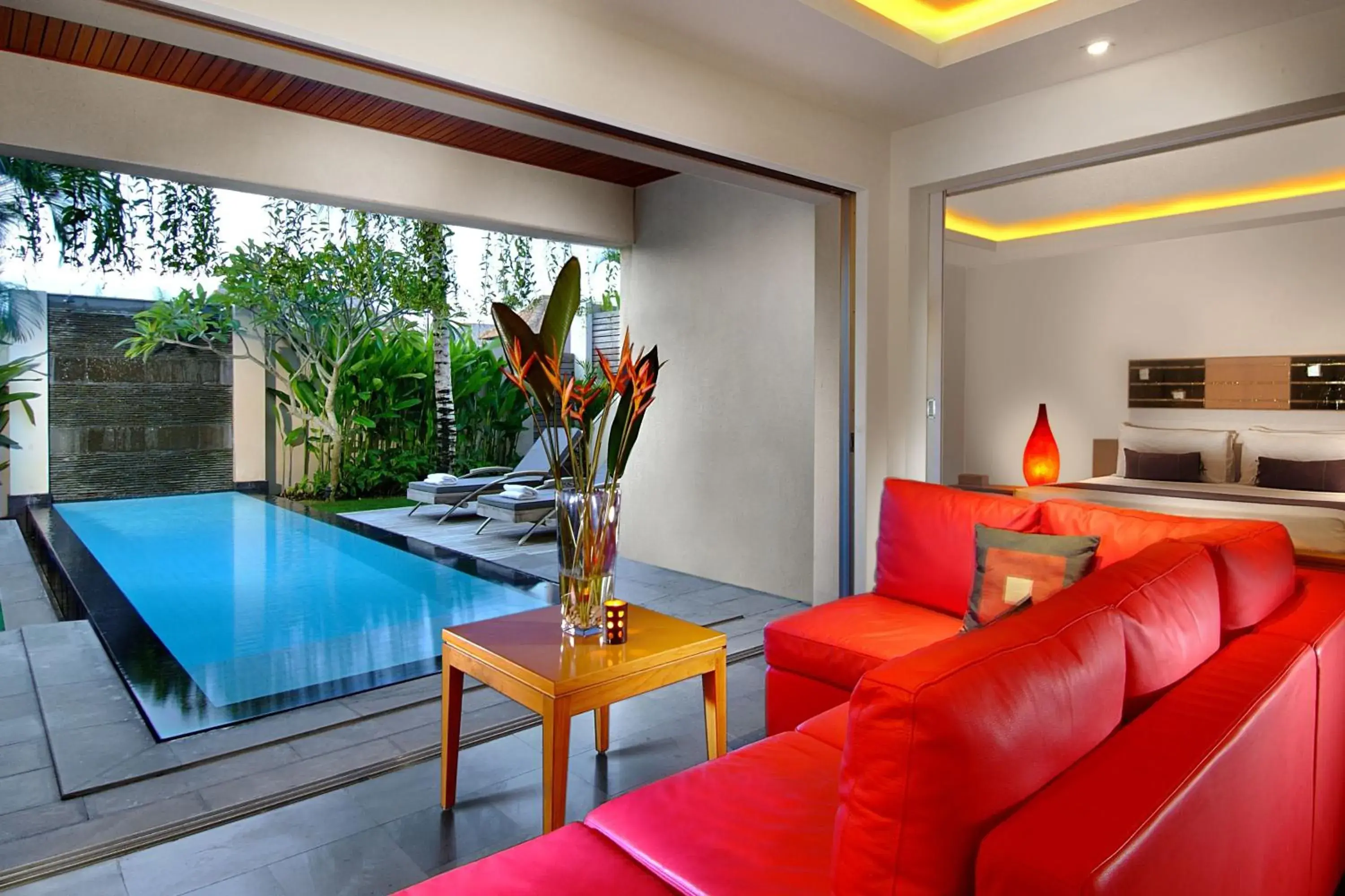 Living room in Bali Island Villas and Spa Seminyak Living room in Bali Island Villas and Spa Seminyak