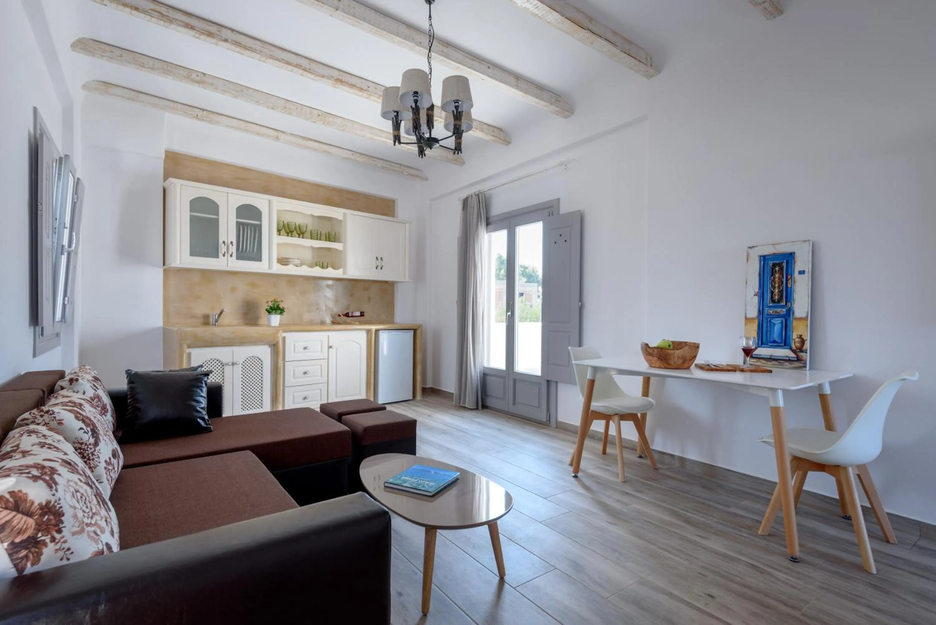 Living room in Ikies Santo Filoxenia Apartments