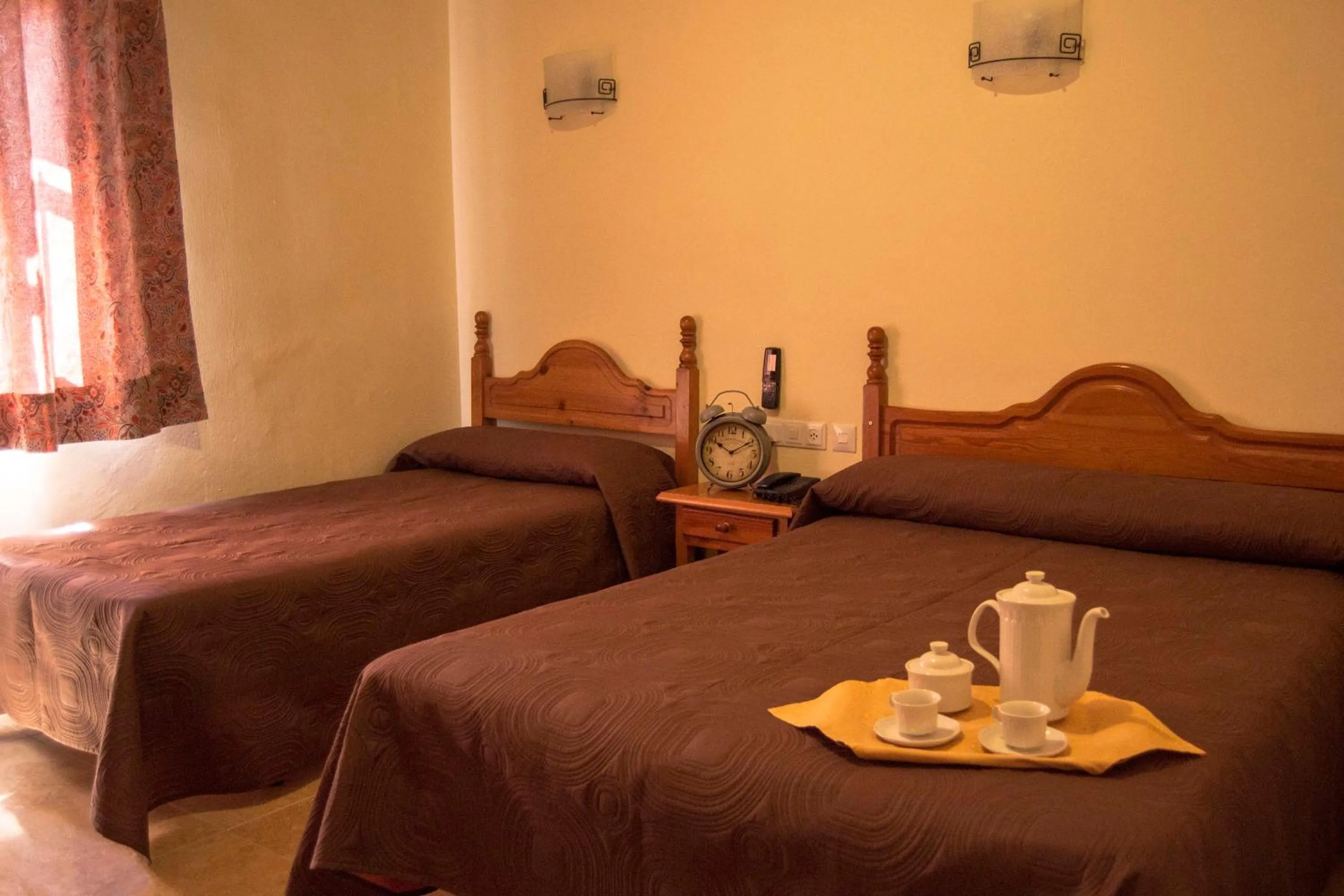 Bed in Hotel Restaurante Berlanga