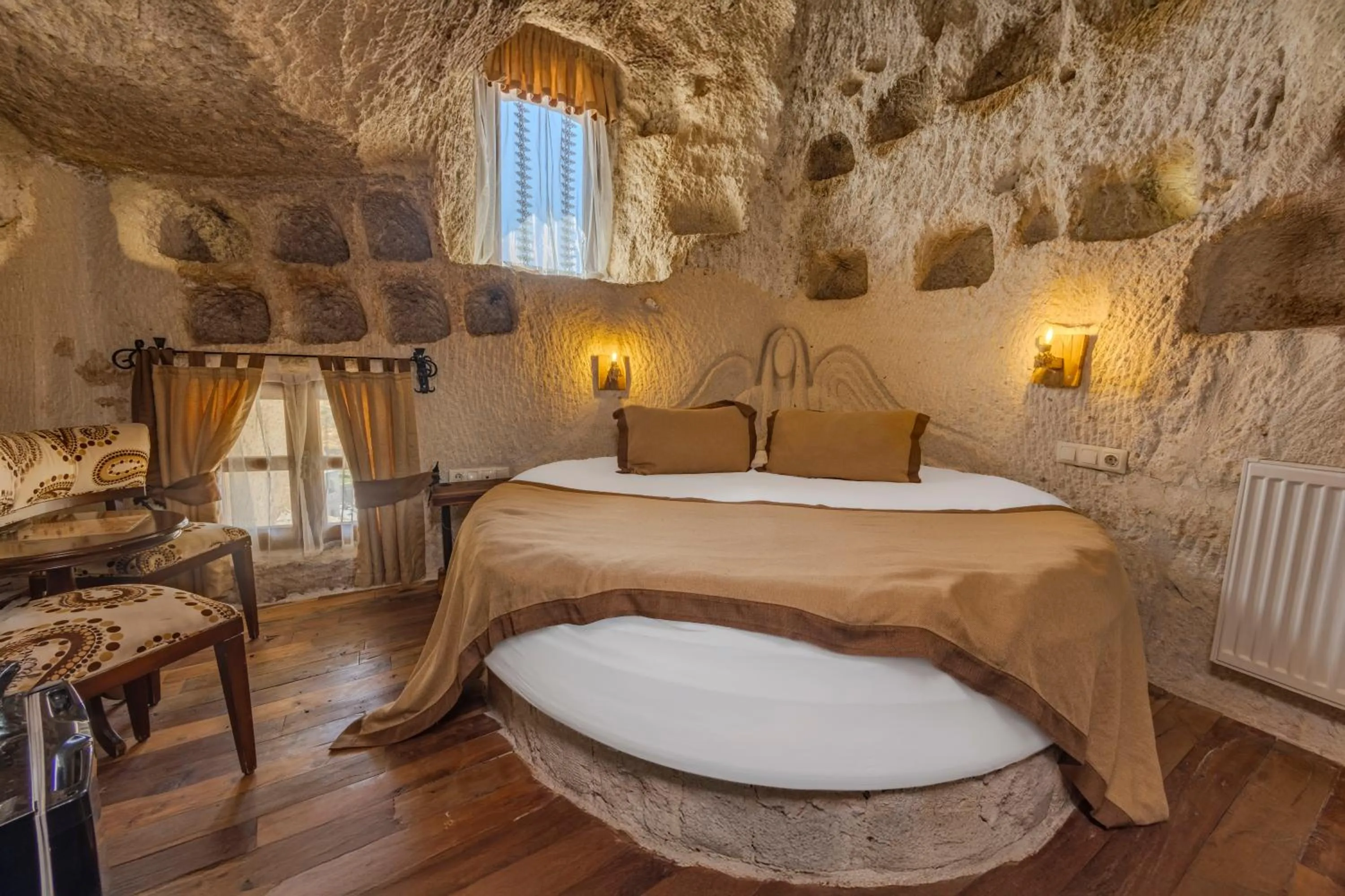 Bed in Panoramic Cave Hotel