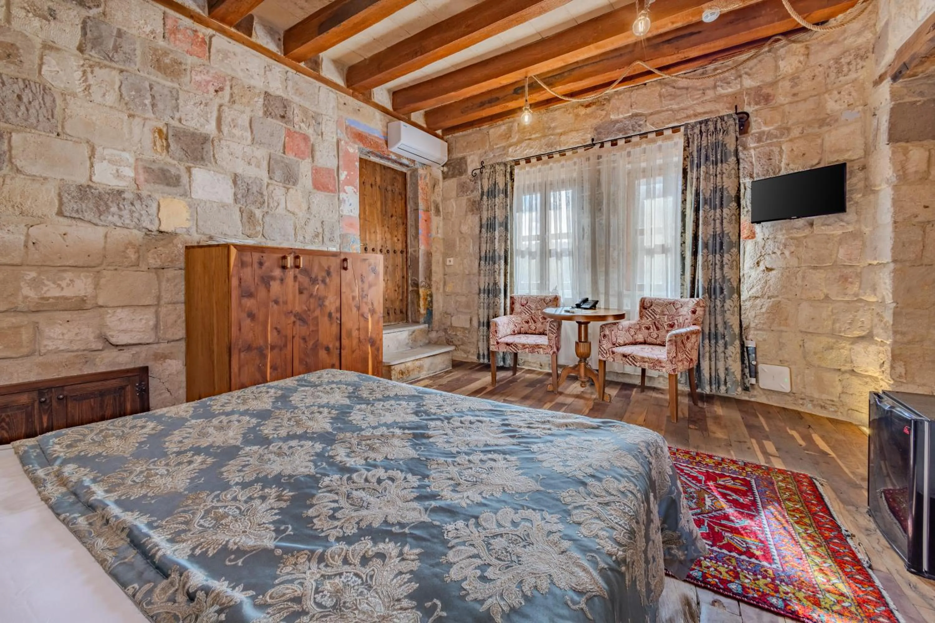 Bed in Panoramic Cave Hotel