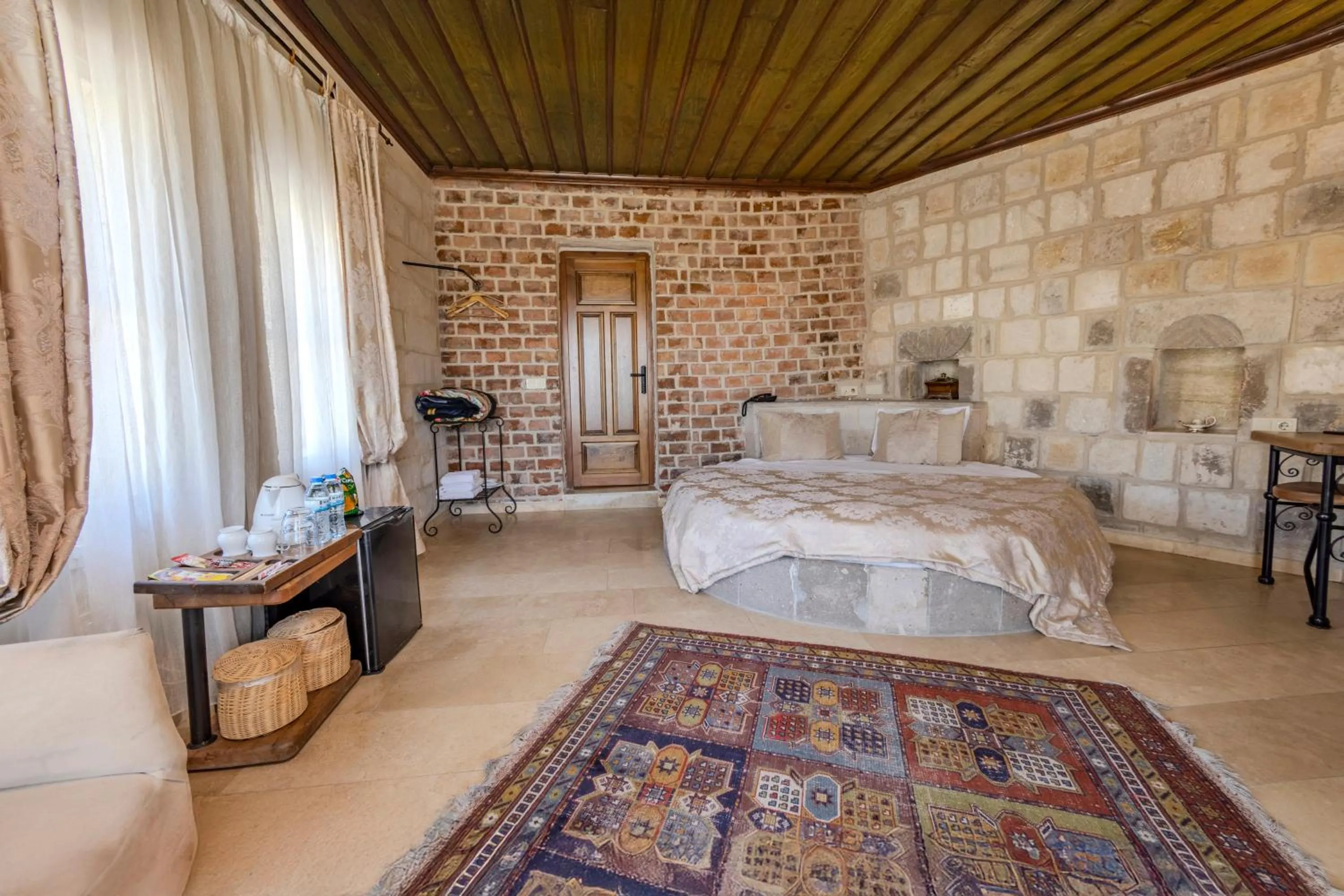 Bed in Panoramic Cave Hotel