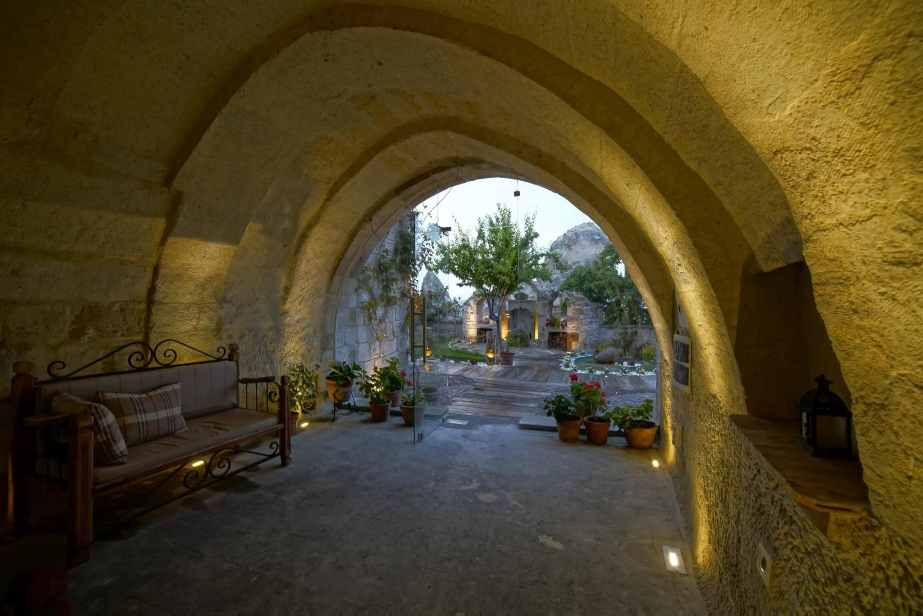 Patio in Panoramic Cave Hotel