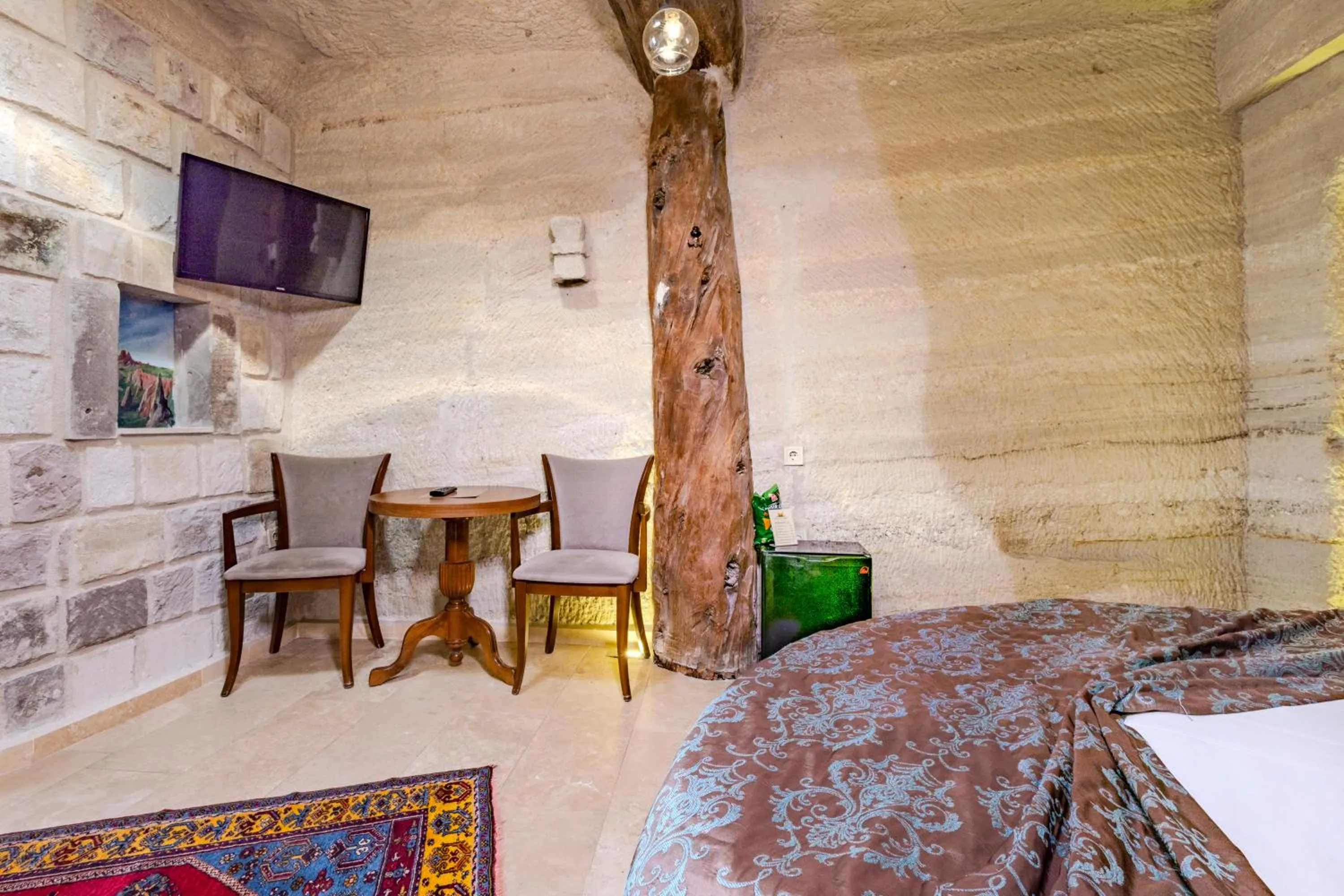 Bed in Panoramic Cave Hotel