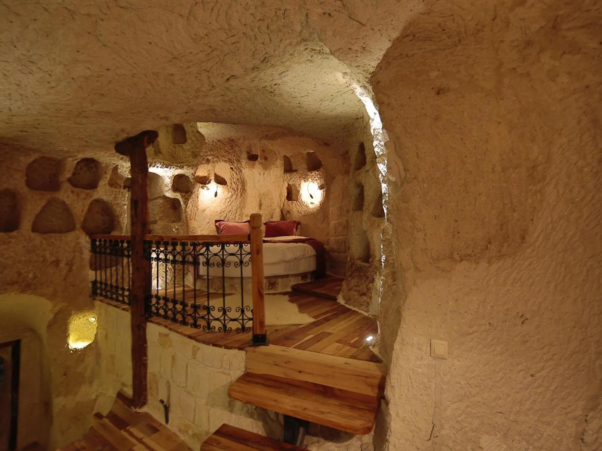Bed in Panoramic Cave Hotel