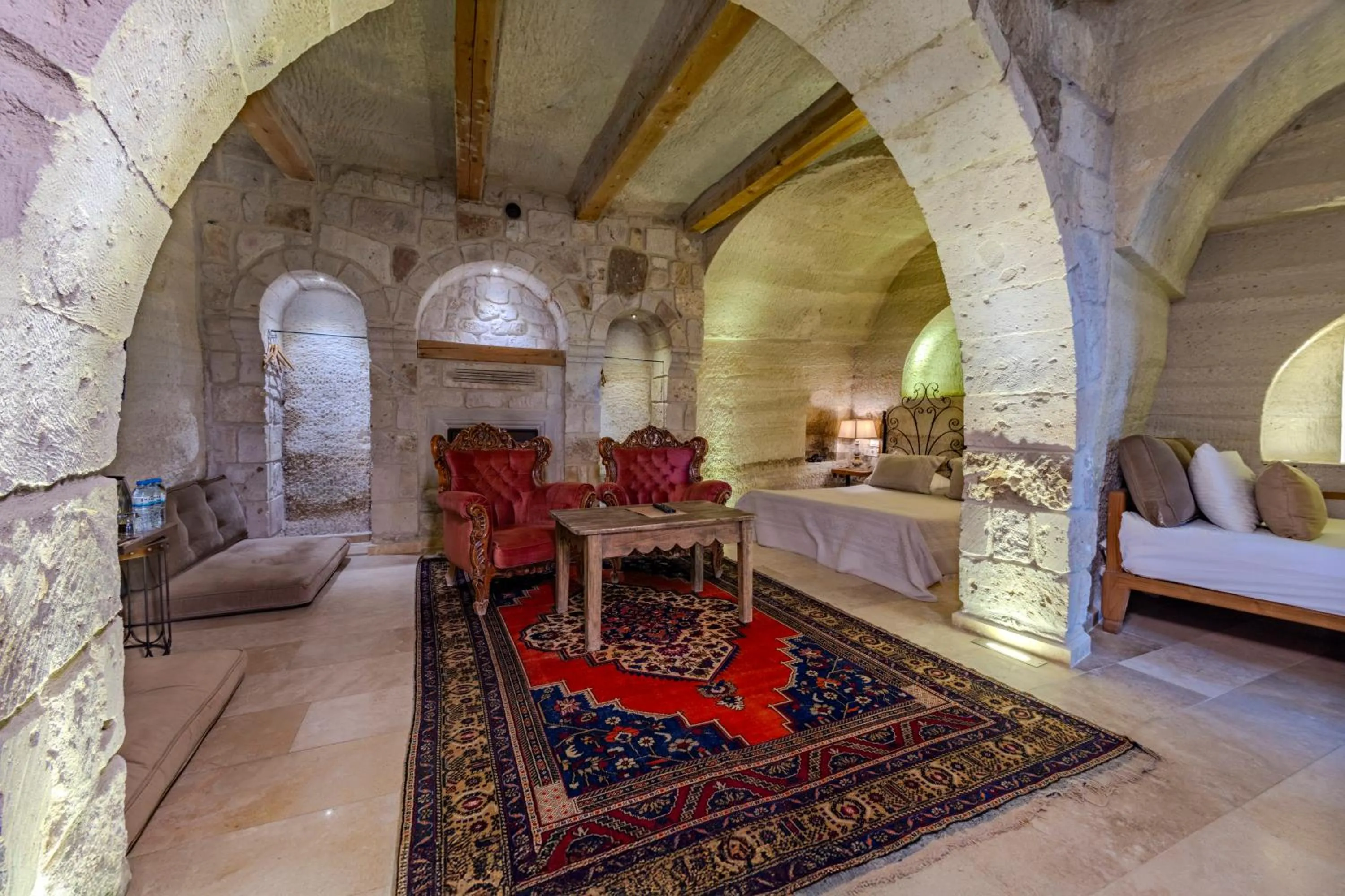 Bed in Panoramic Cave Hotel