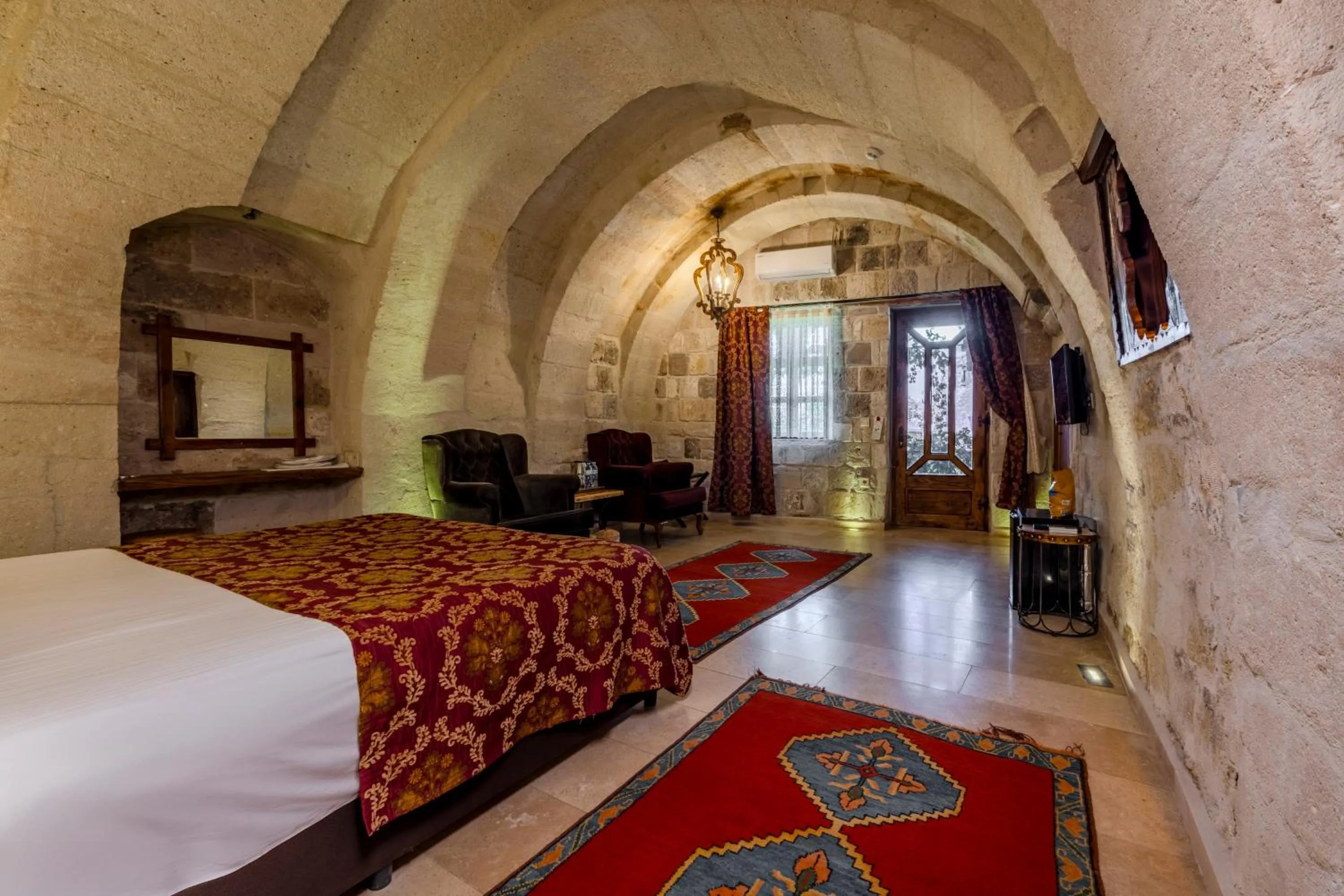 Bed in Panoramic Cave Hotel