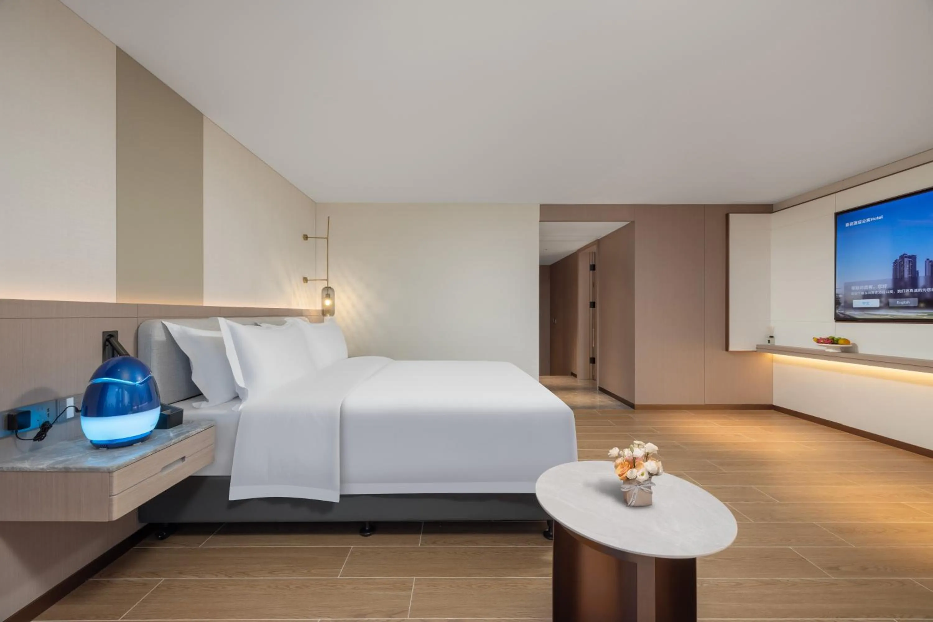 Bedroom, Bed in Sunflower Hotel &Residence, Futian Port Branch