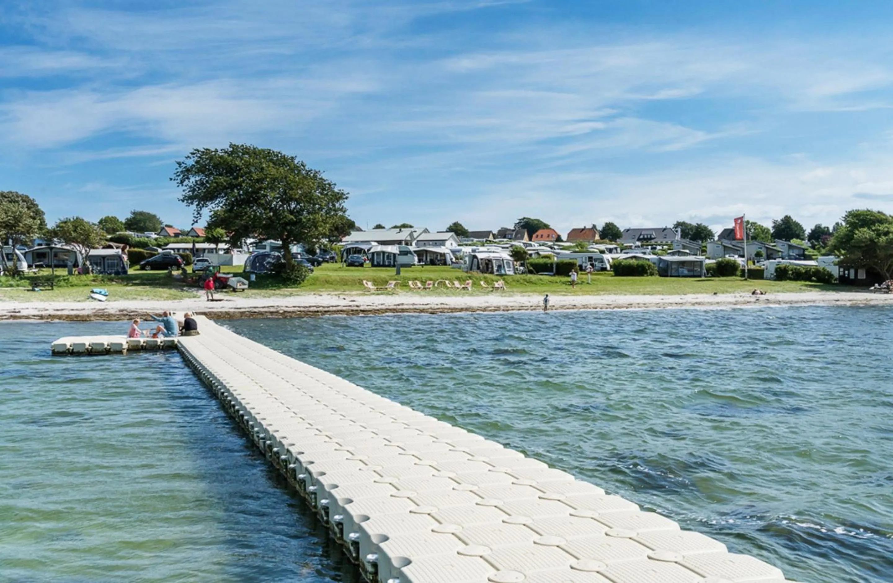 Beach in First Camp Bøjden Strand