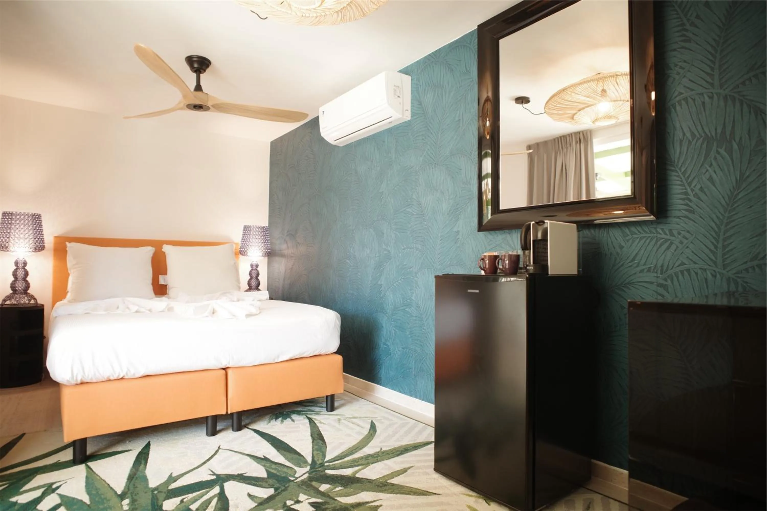 Bed in The Lizard Boutique Hotel