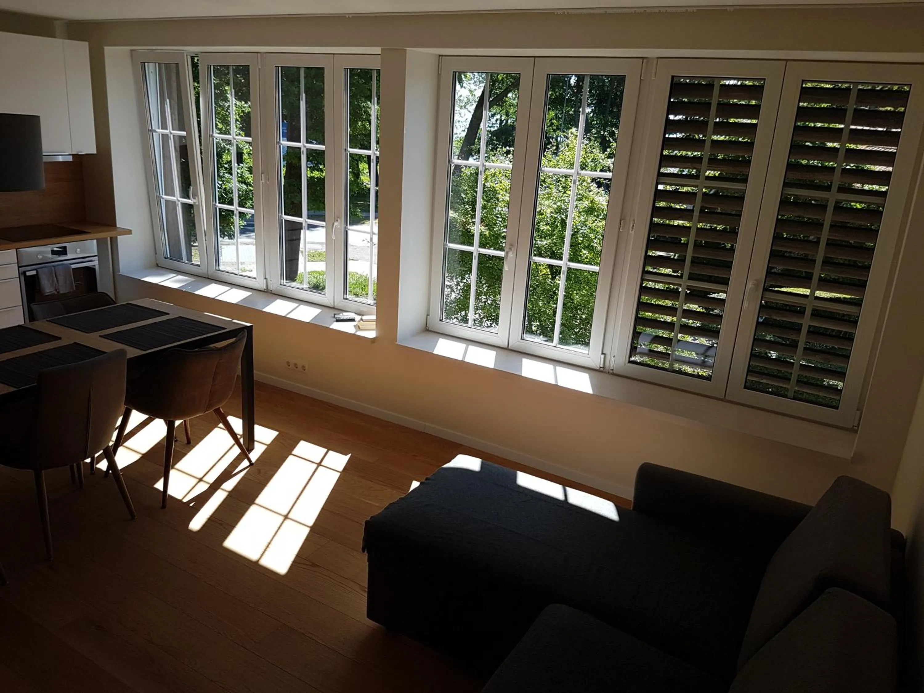 Living room in Amber Wind Apartment