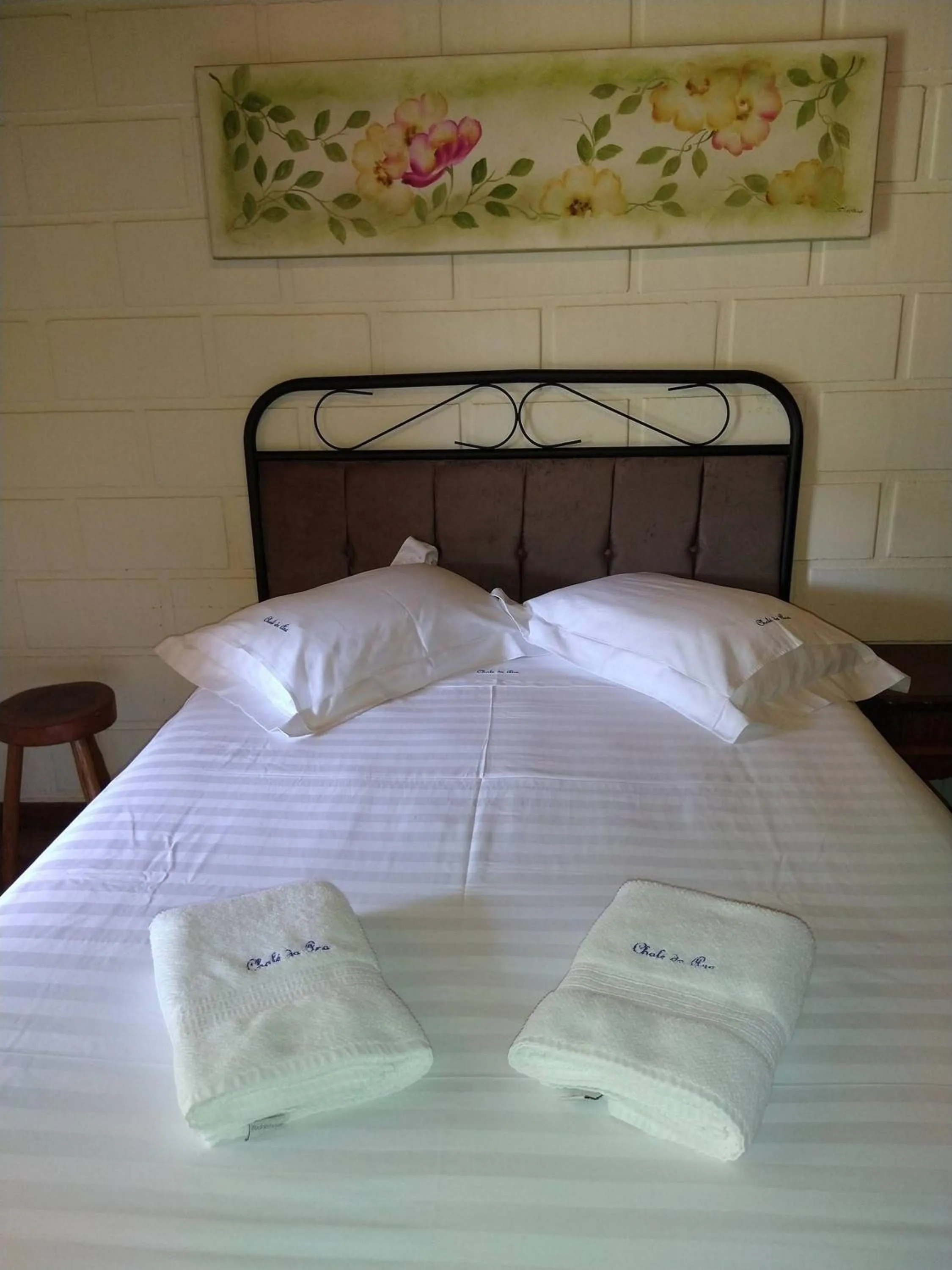 Bed in Chalé da Ana