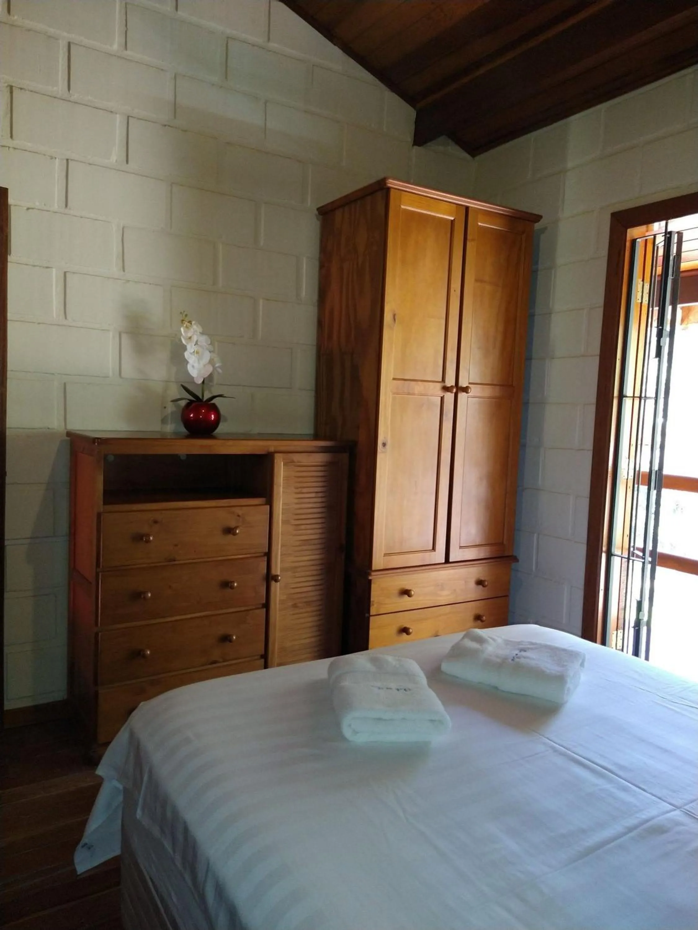 Bed in Chalé da Ana