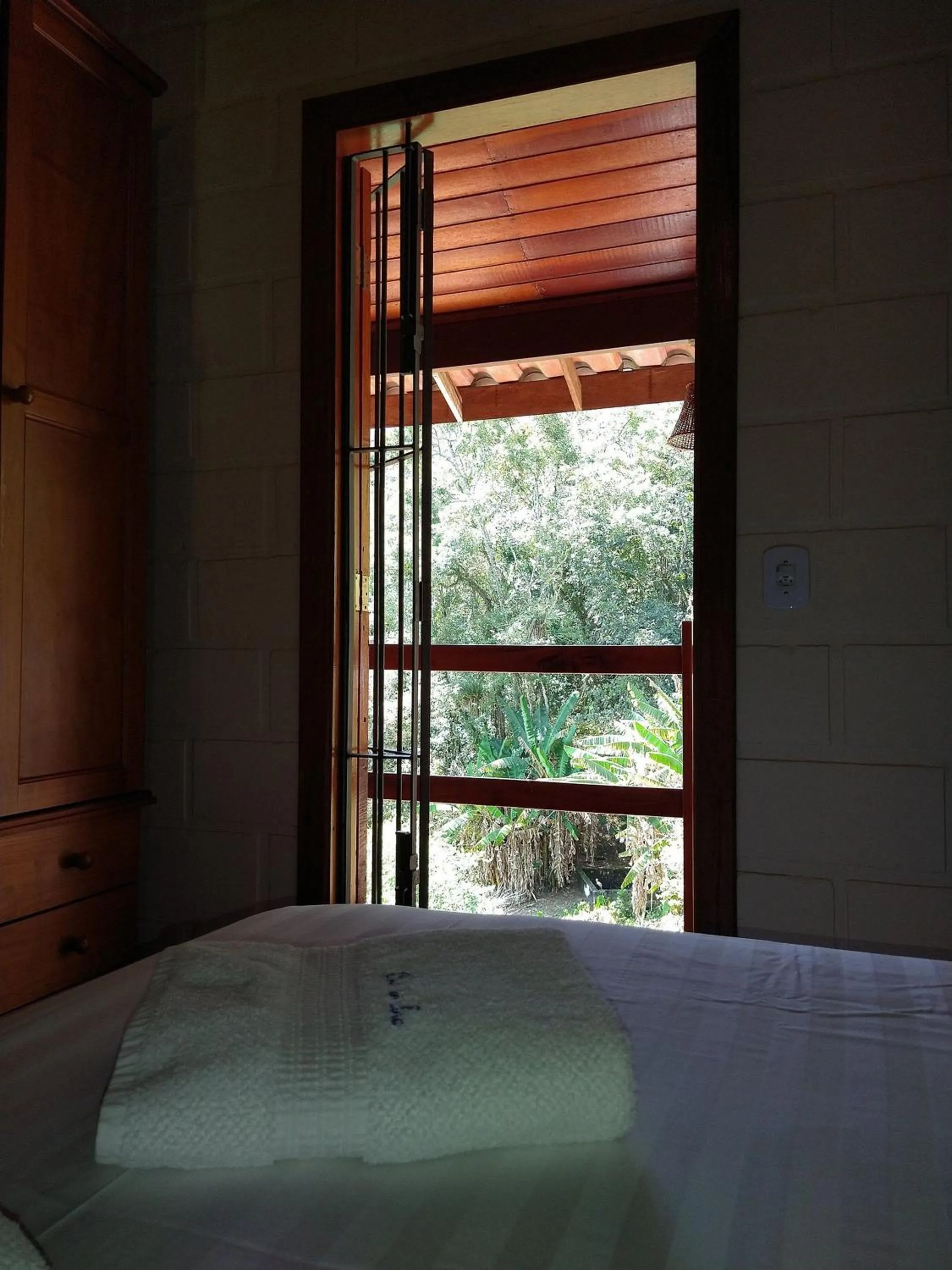 Bed in Chalé da Ana