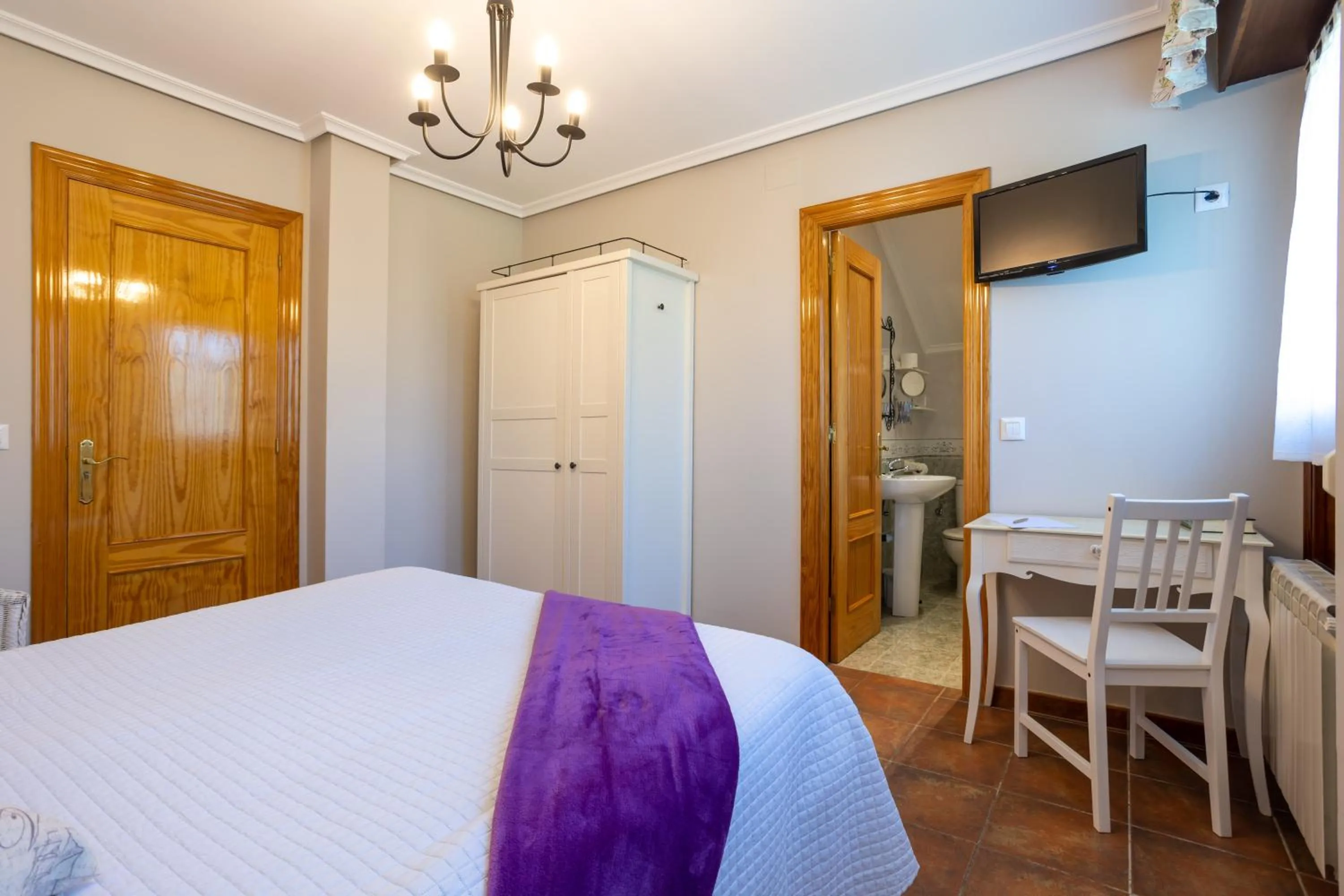 Bed in Posada El Trasmerano