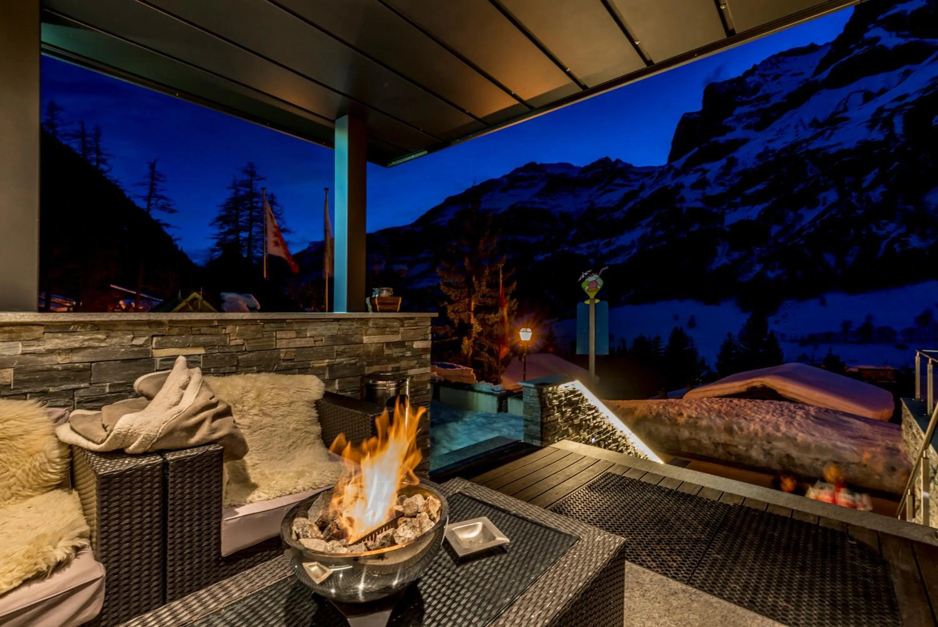 Patio in Hotel Restaurant Waldhaus