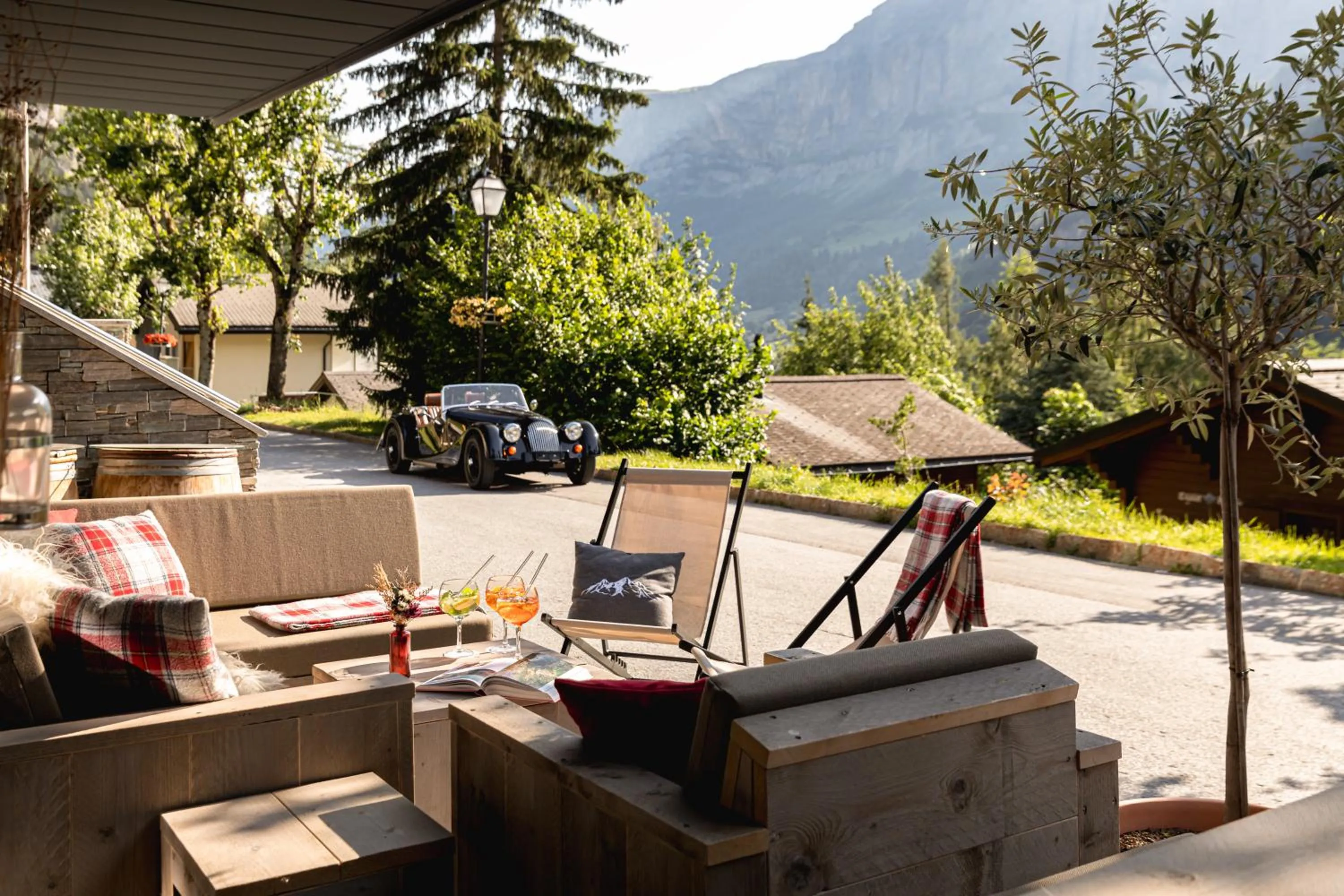 Balcony/Terrace in Hotel Restaurant Waldhaus