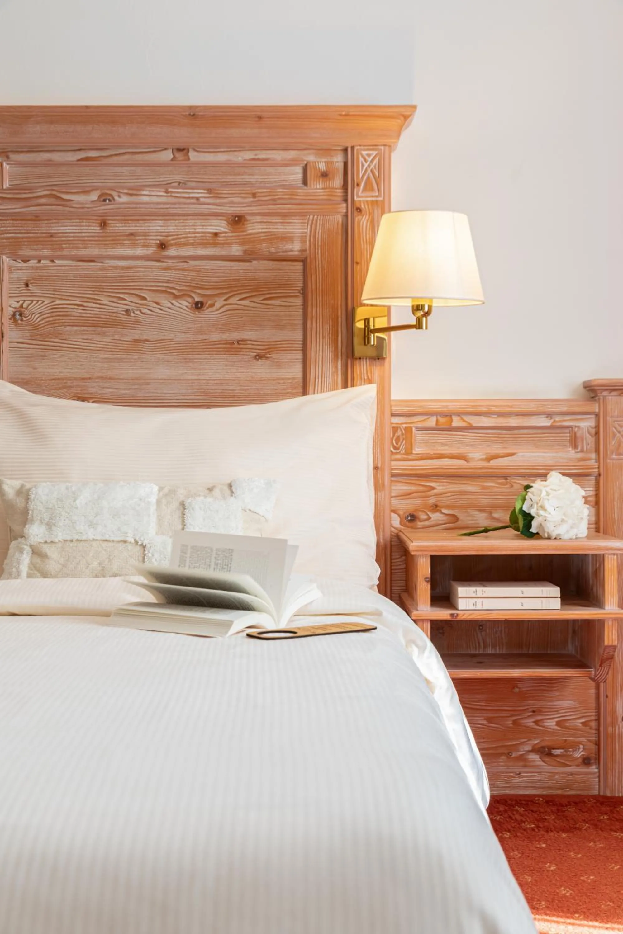 Bed in Hotel Restaurant Waldhaus