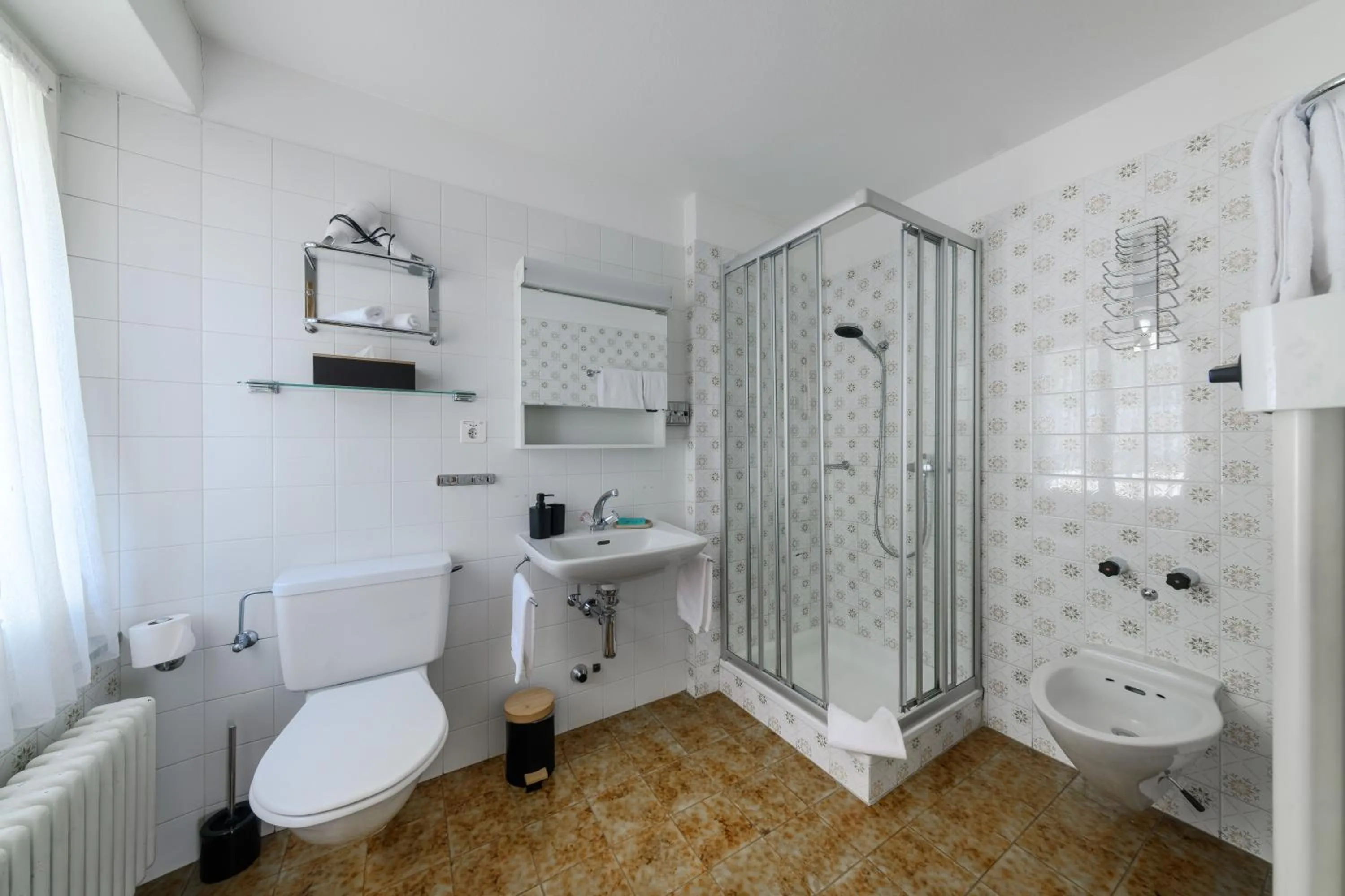 Shower in Poschiavo Suisse Hotel