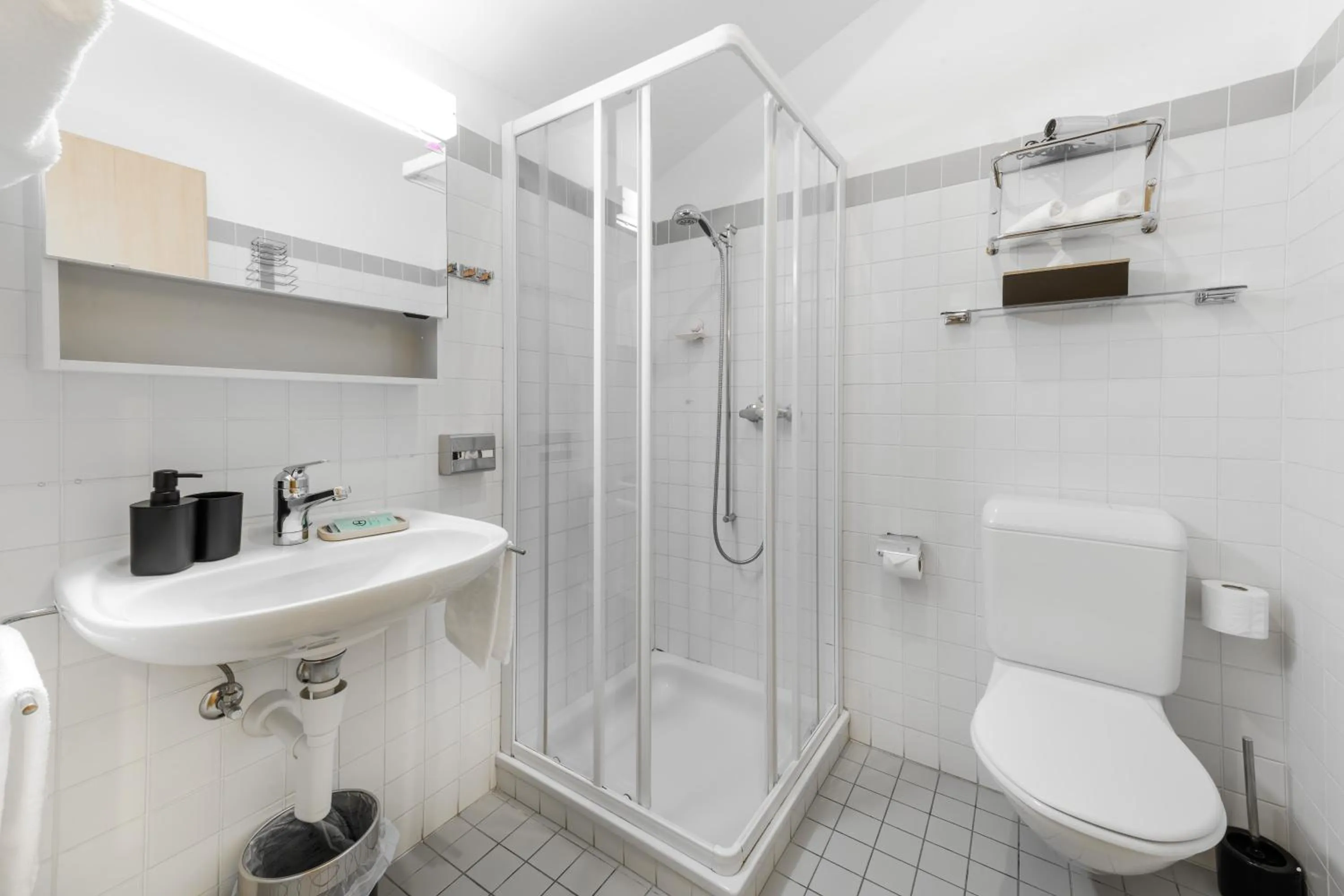 Shower in Poschiavo Suisse Hotel