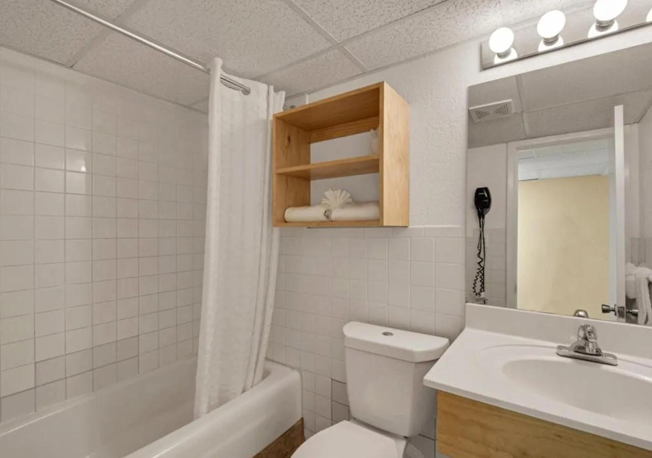 Bathroom in Ramada by Wyndham Panama City Beach / Beachfront