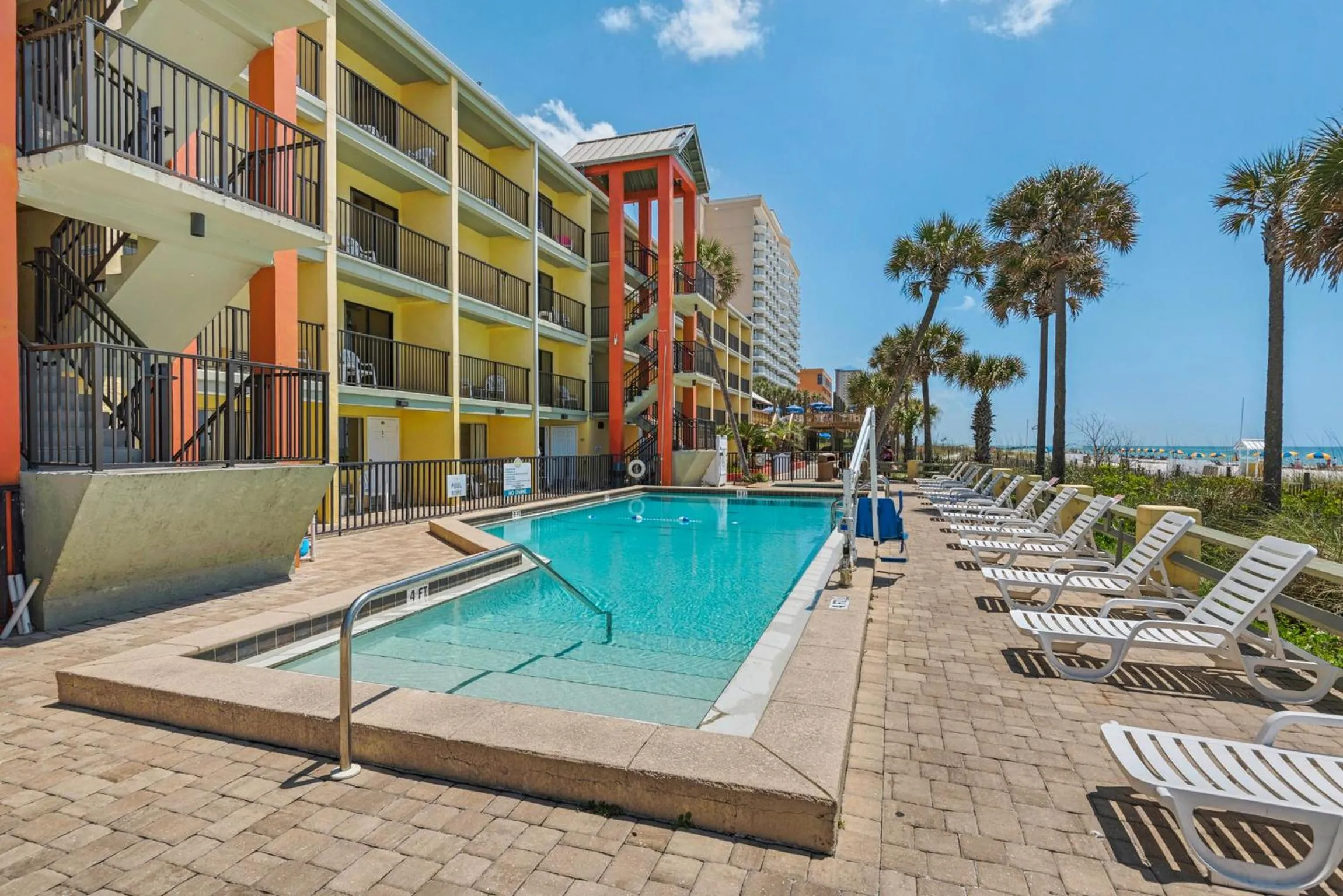 Swimming pool in Ramada by Wyndham Panama City Beach / Beachfront