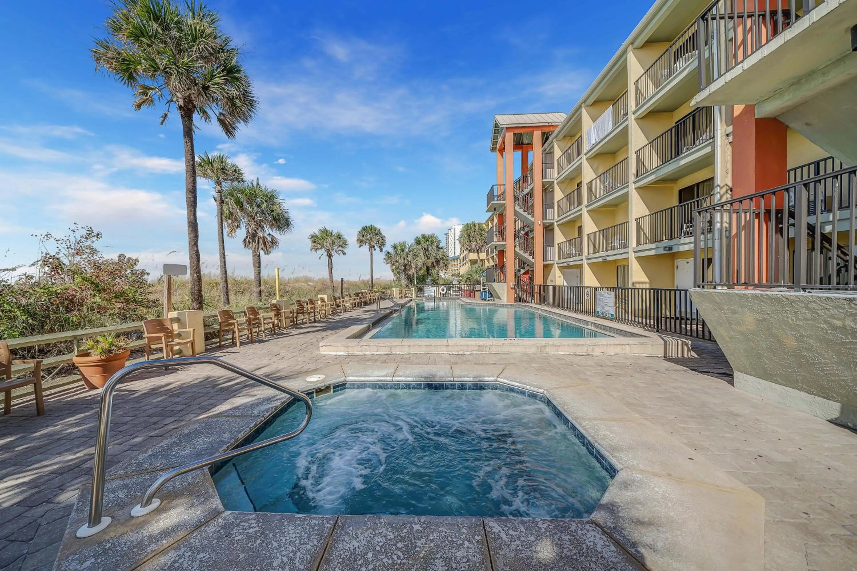 Swimming pool in Ramada by Wyndham Panama City Beach / Beachfront