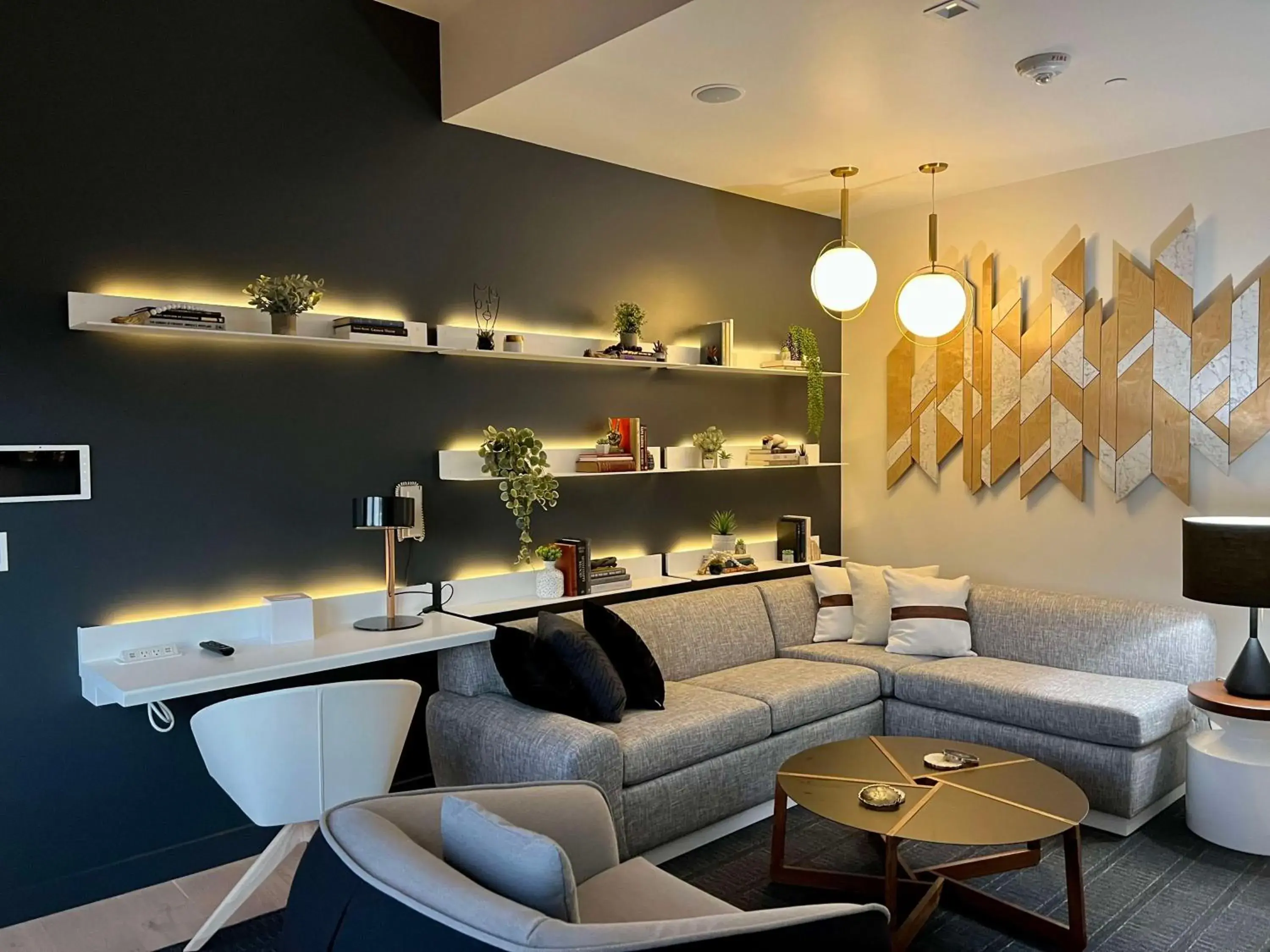 Living room in Yotel San Francisco Living room in Yotel San Francisco