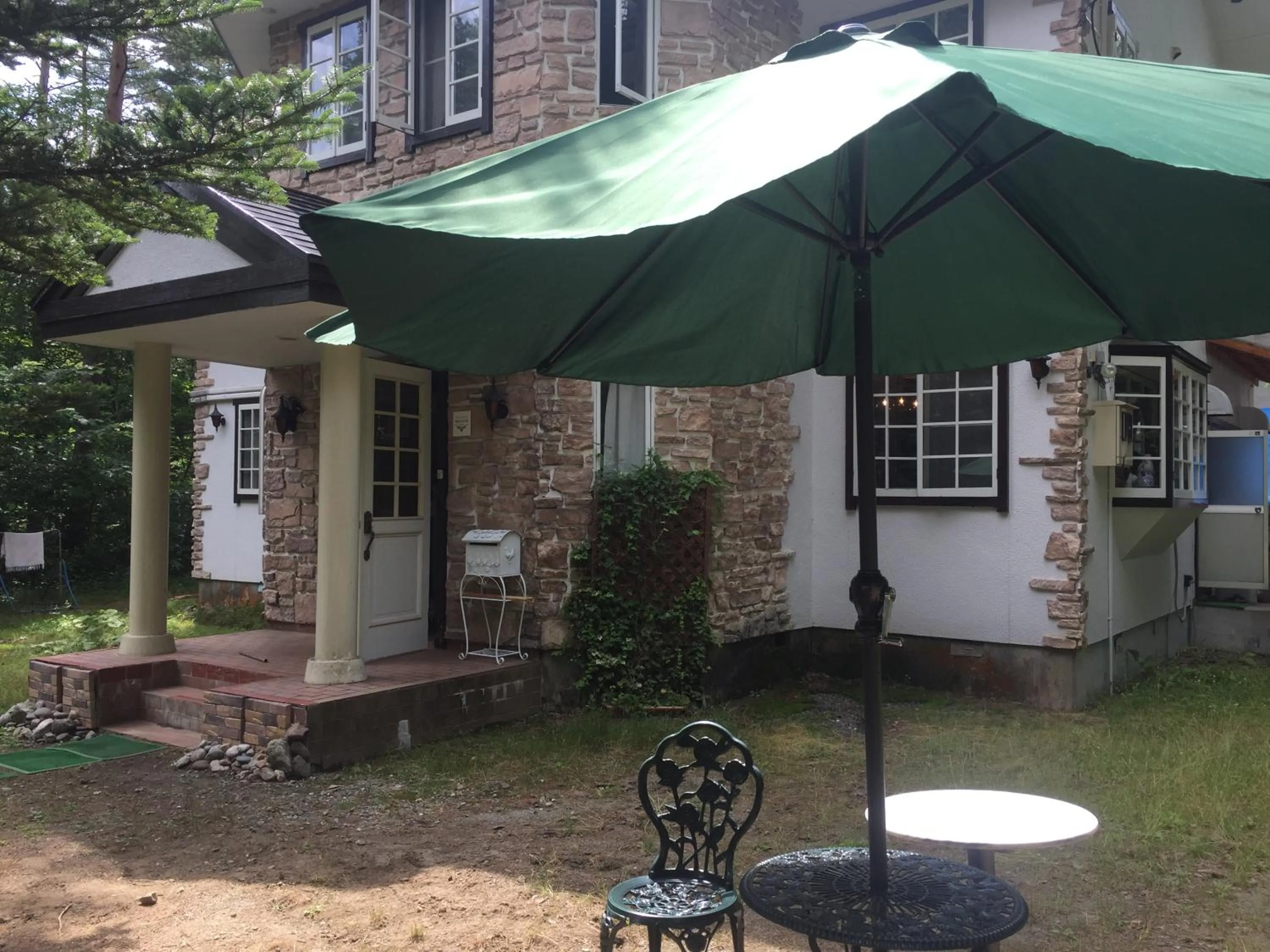 Garden view in Chateau Lausanne