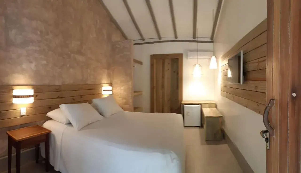 Bed in Aquarela Praia Hotel Bed in Aquarela Praia Hotel