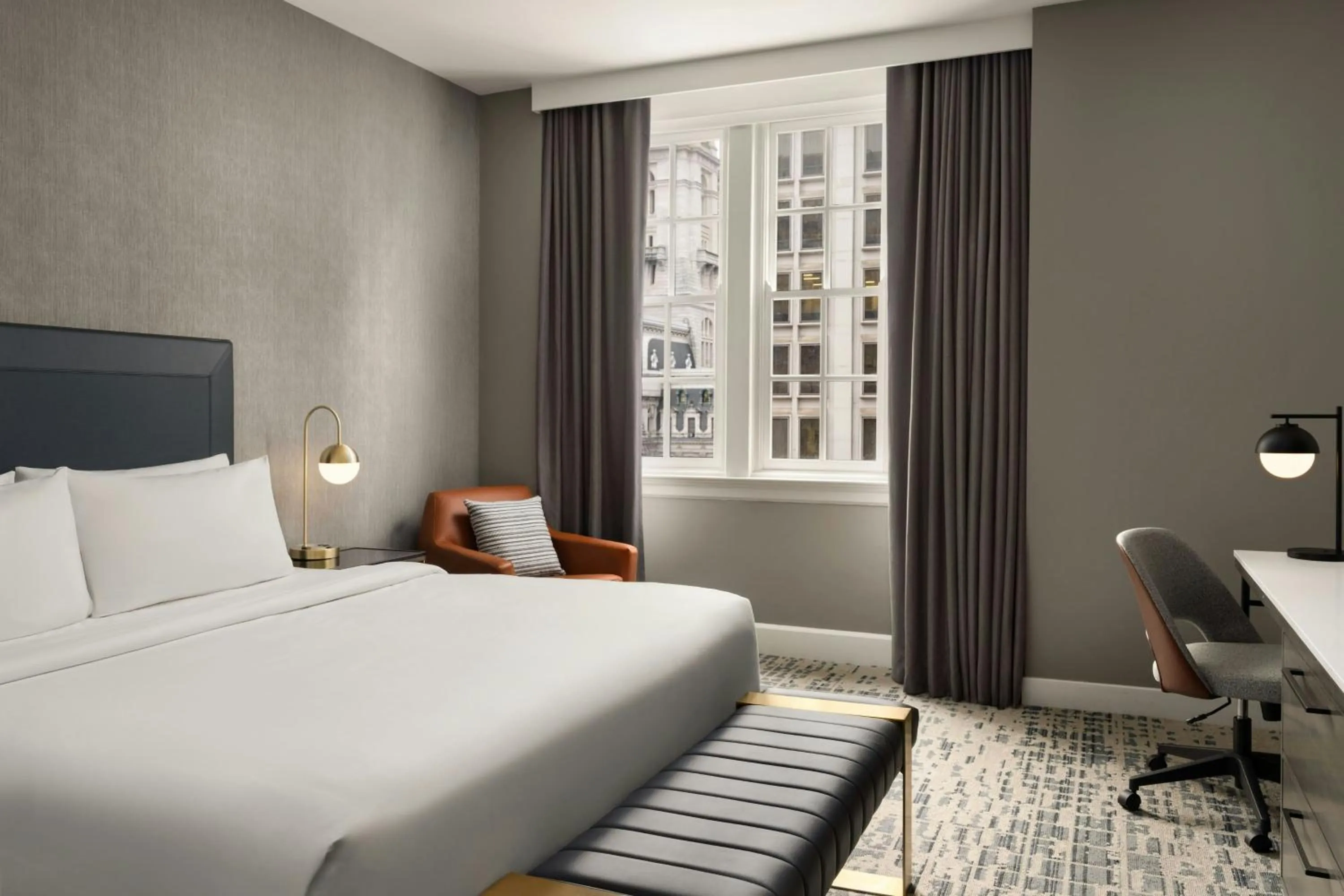 Photo of the whole room, Bed in Courtyard by Marriott Philadelphia Downtown